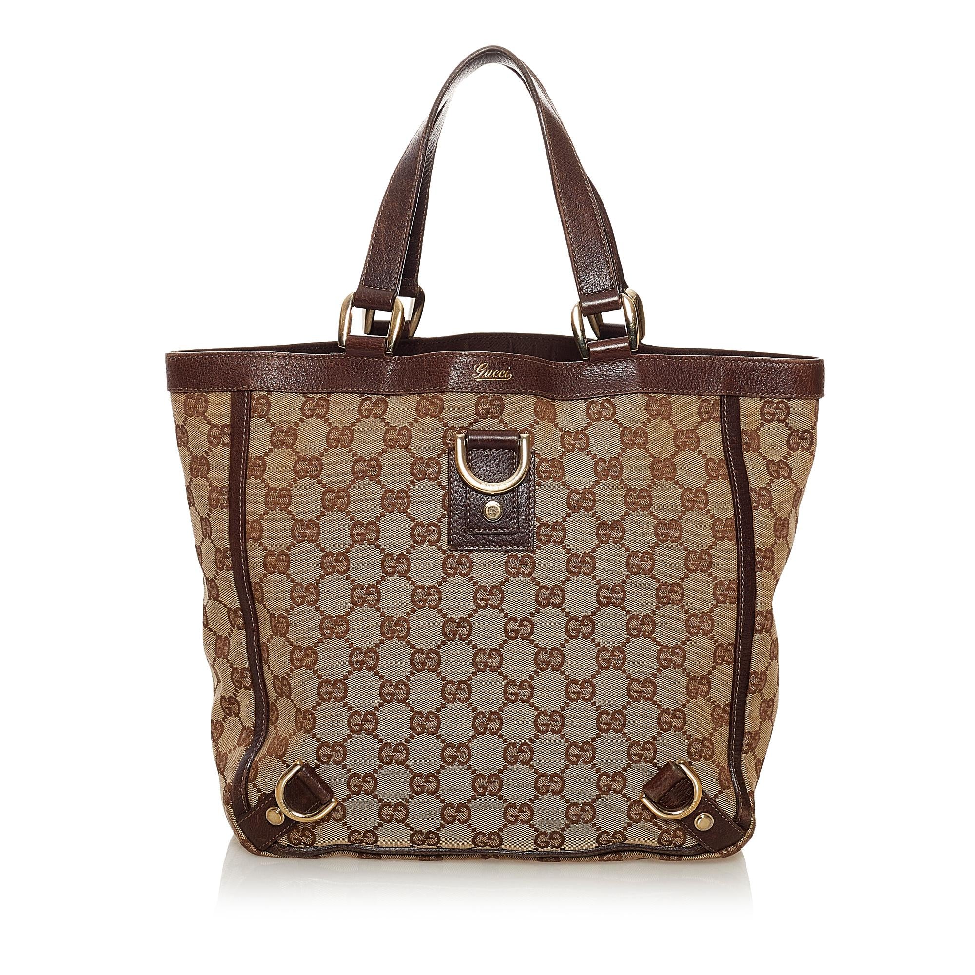 Gucci GG Canvas Abbey D-Ring Tote Bag (SHG-32272)