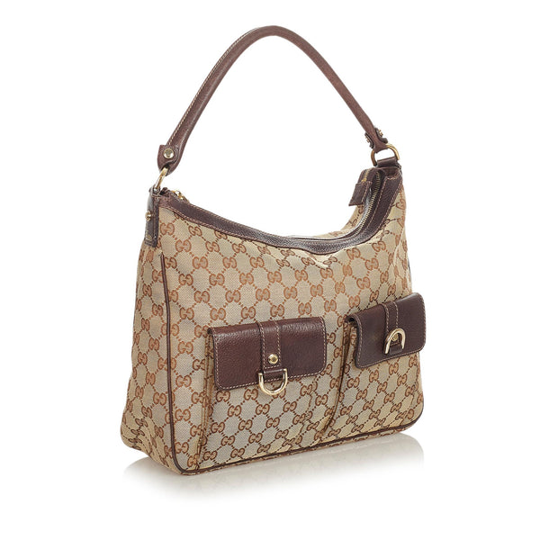 Gucci GG Canvas Abbey Shoulder Bag (SHG-24576) – LuxeDH
