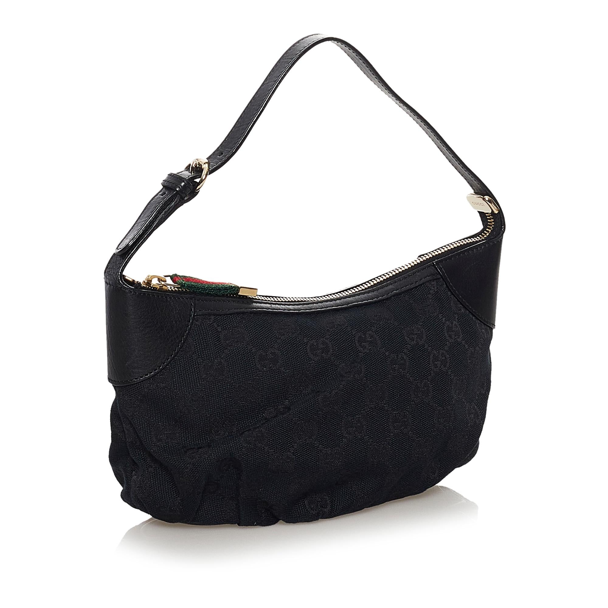 Gucci GG Canvas Baguette (SHG-34704)