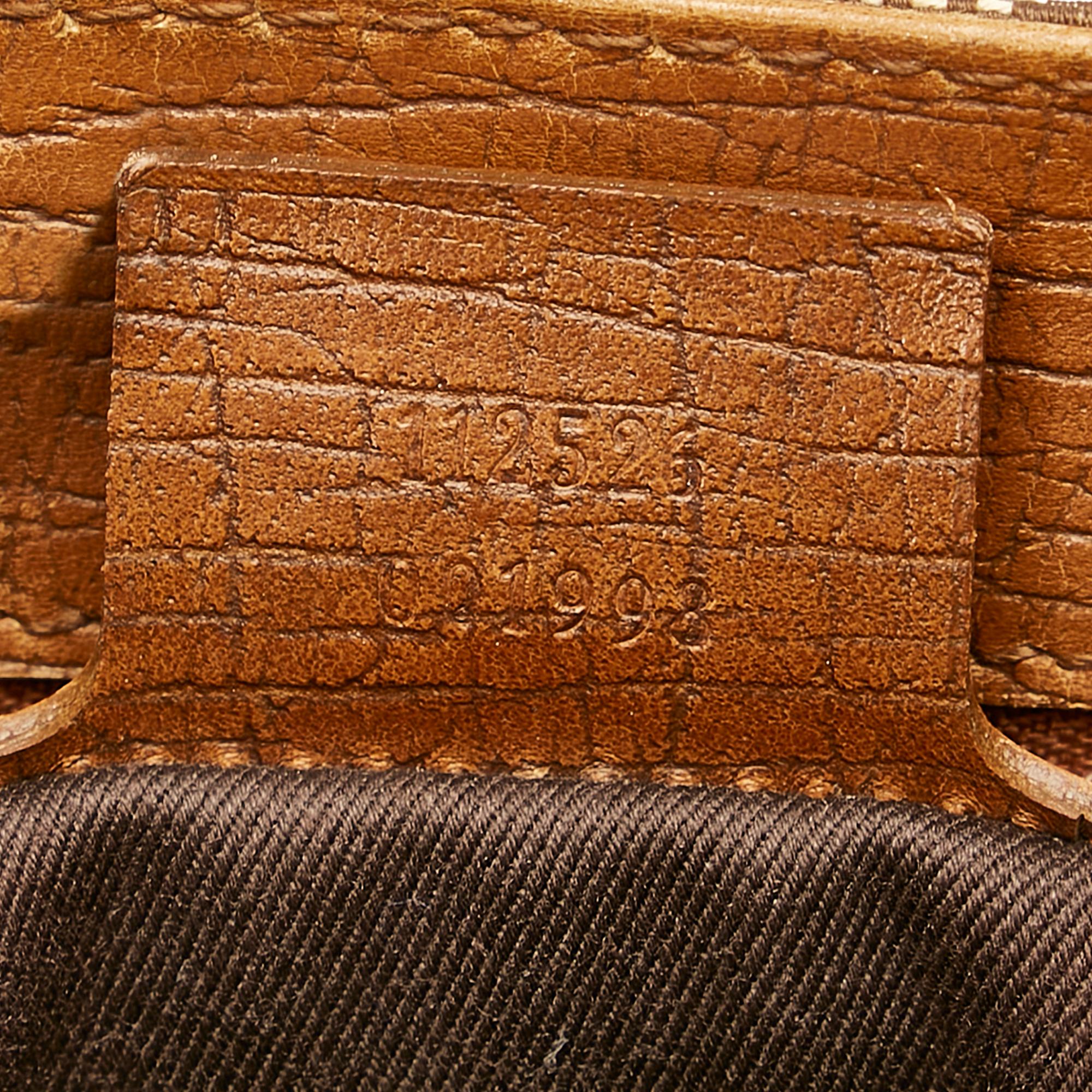 Gucci GG Canvas Bamboo Handbag (SHG-24195)