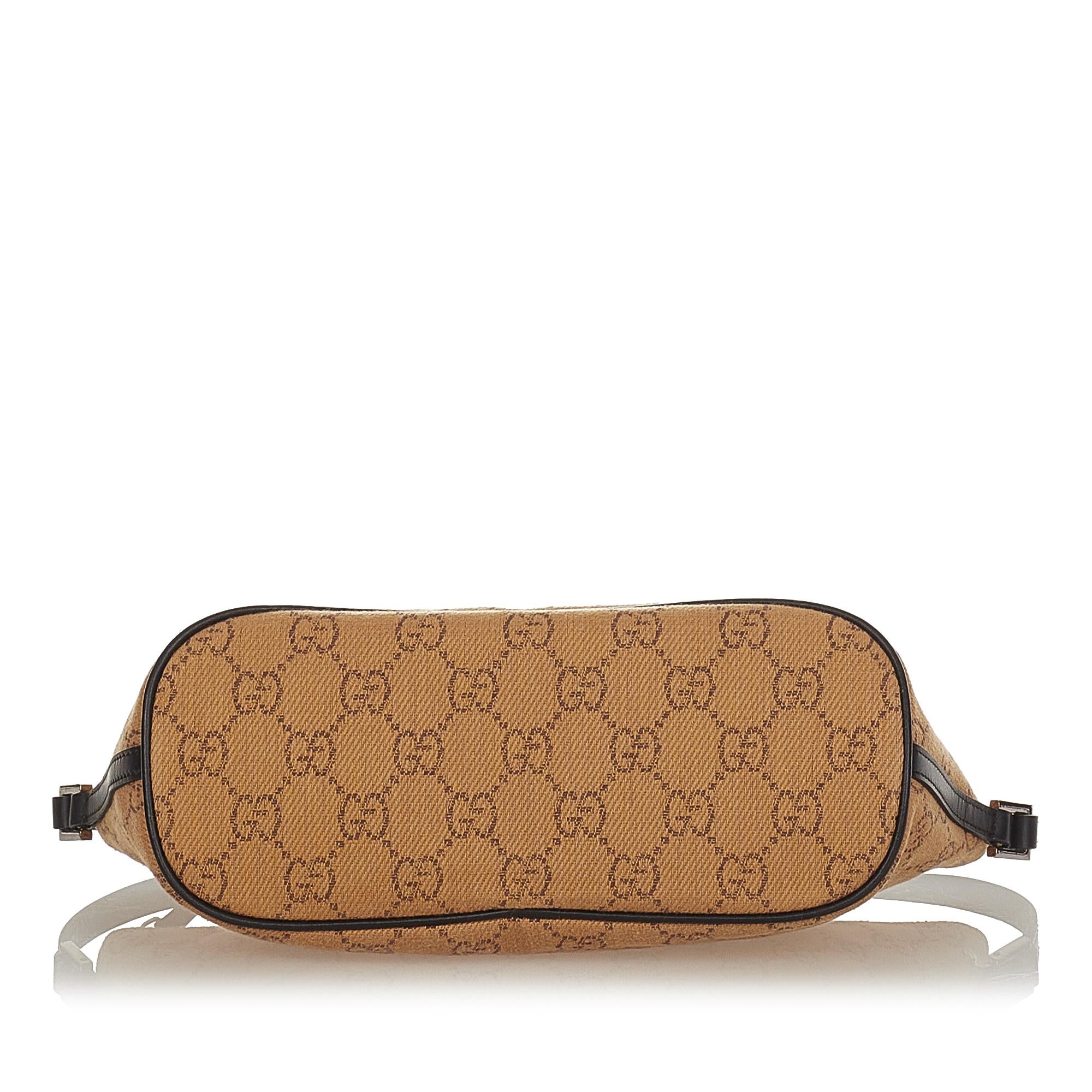 Gucci GG Canvas Boat Baguette (SHG-25344)