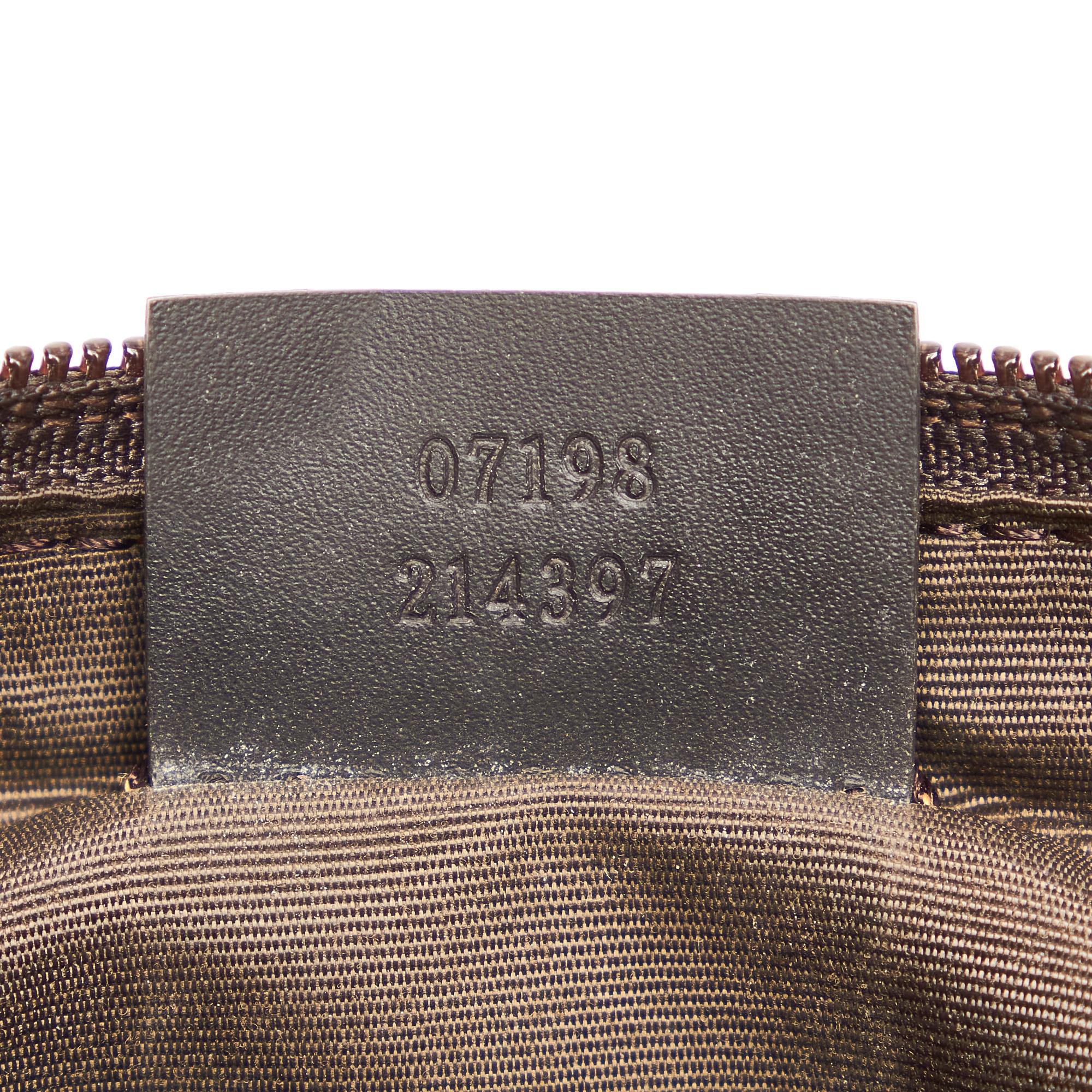 Gucci GG Canvas Boat Baguette (SHG-25344)