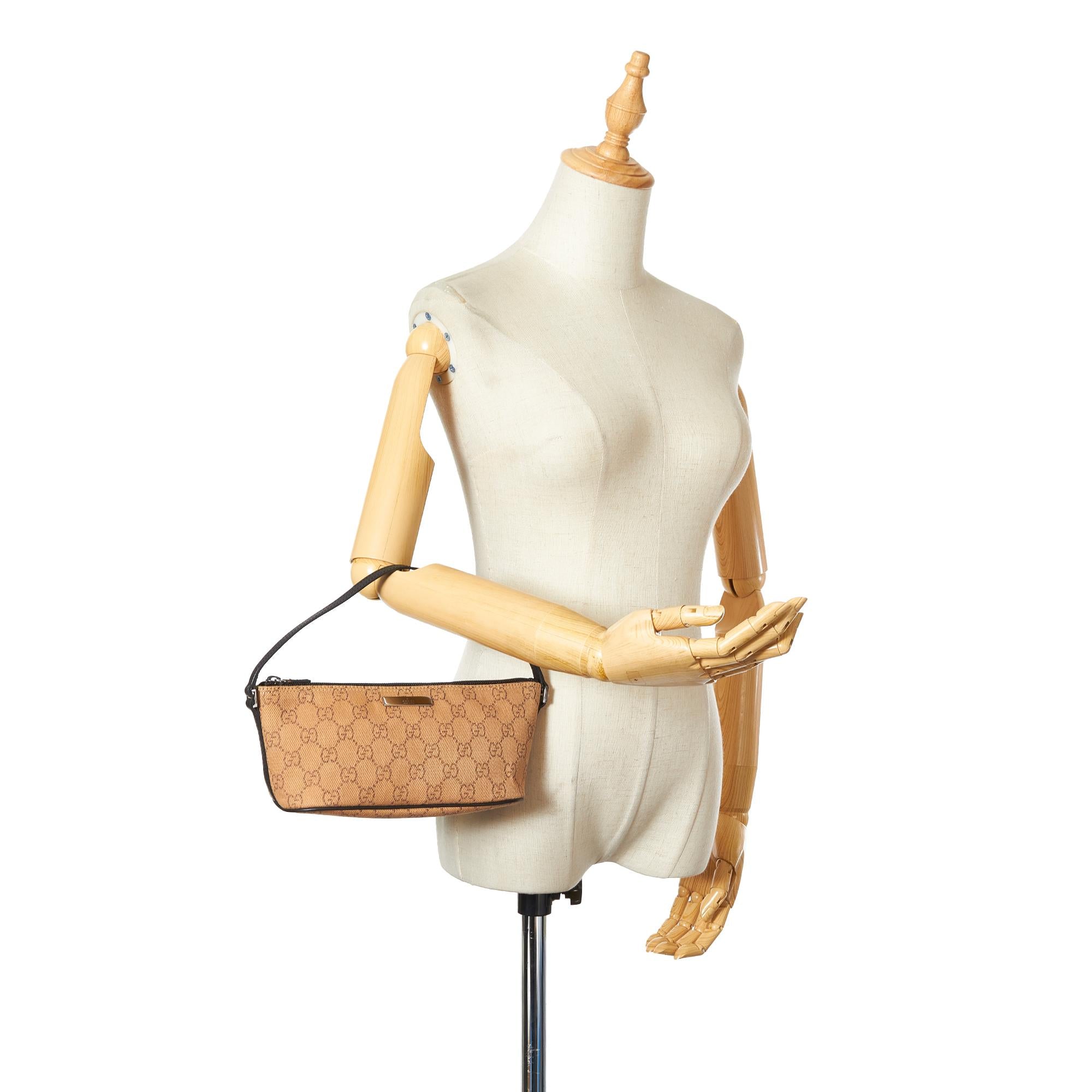 Gucci GG Canvas Boat Baguette (SHG-25344)