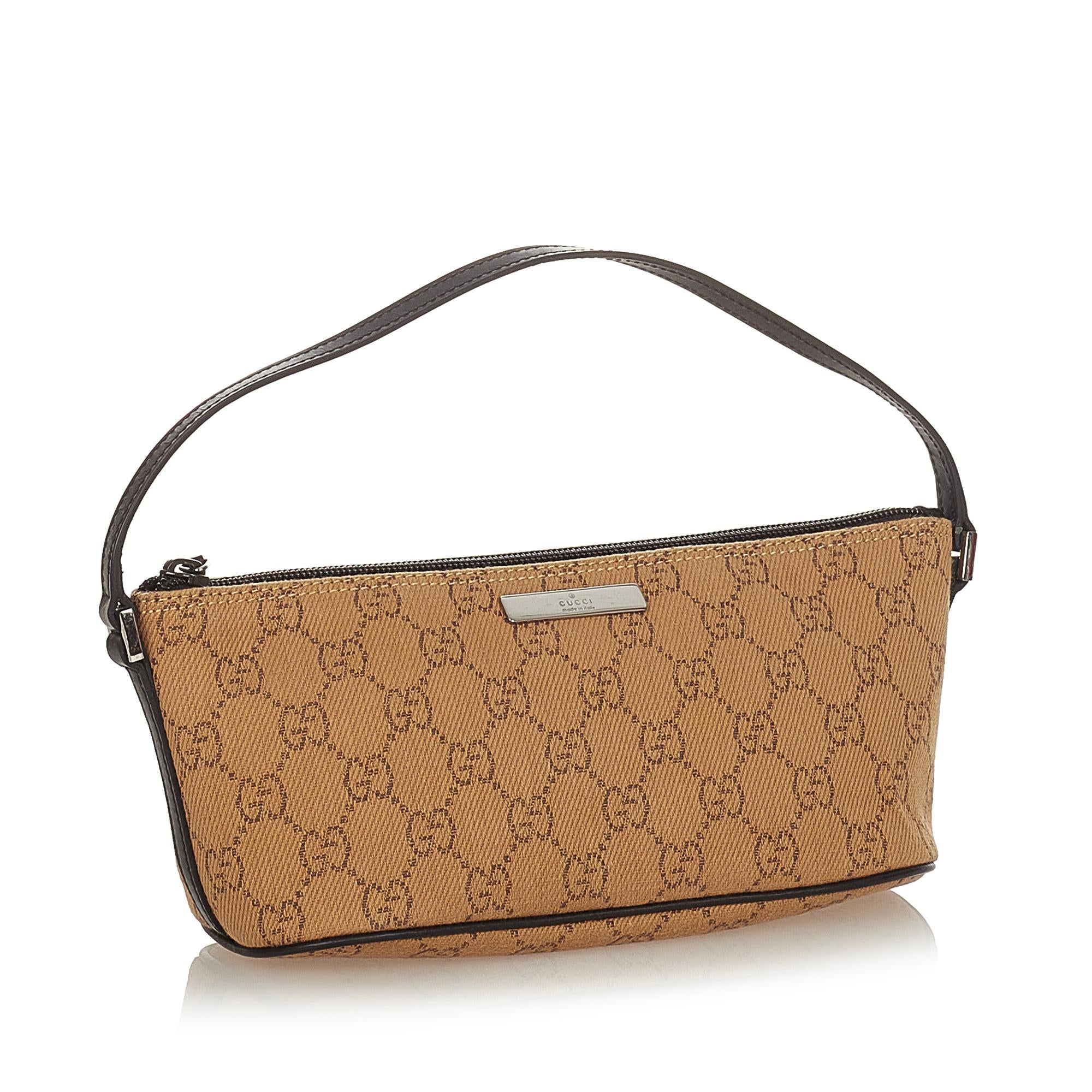 Gucci GG Canvas Boat Baguette (SHG-25344)