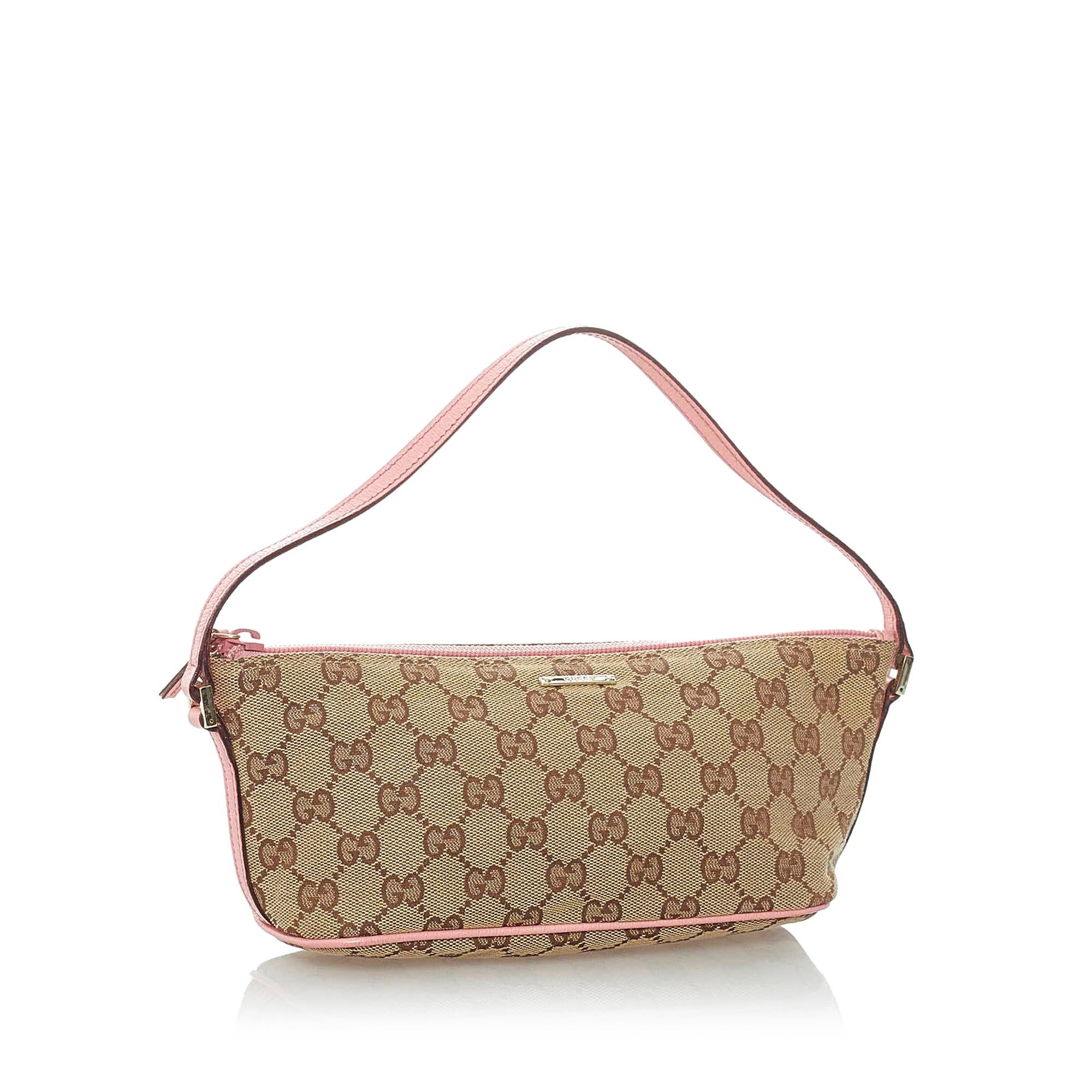Gucci GG Canvas Boat Baguette (SHG-32021)