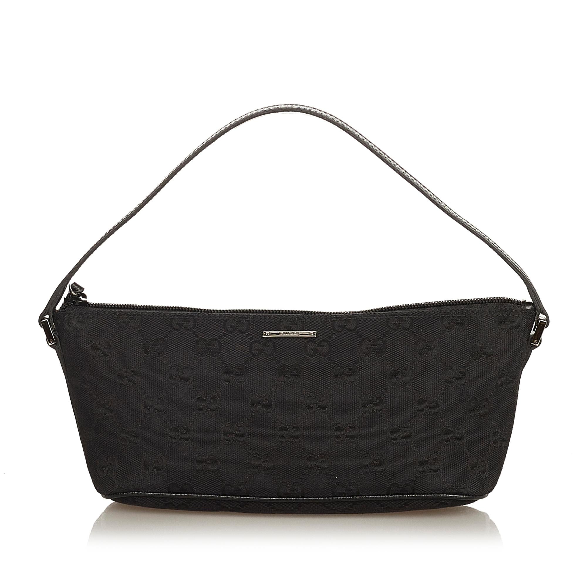 Gucci GG Canvas Boat Baguette (SHG-36577)