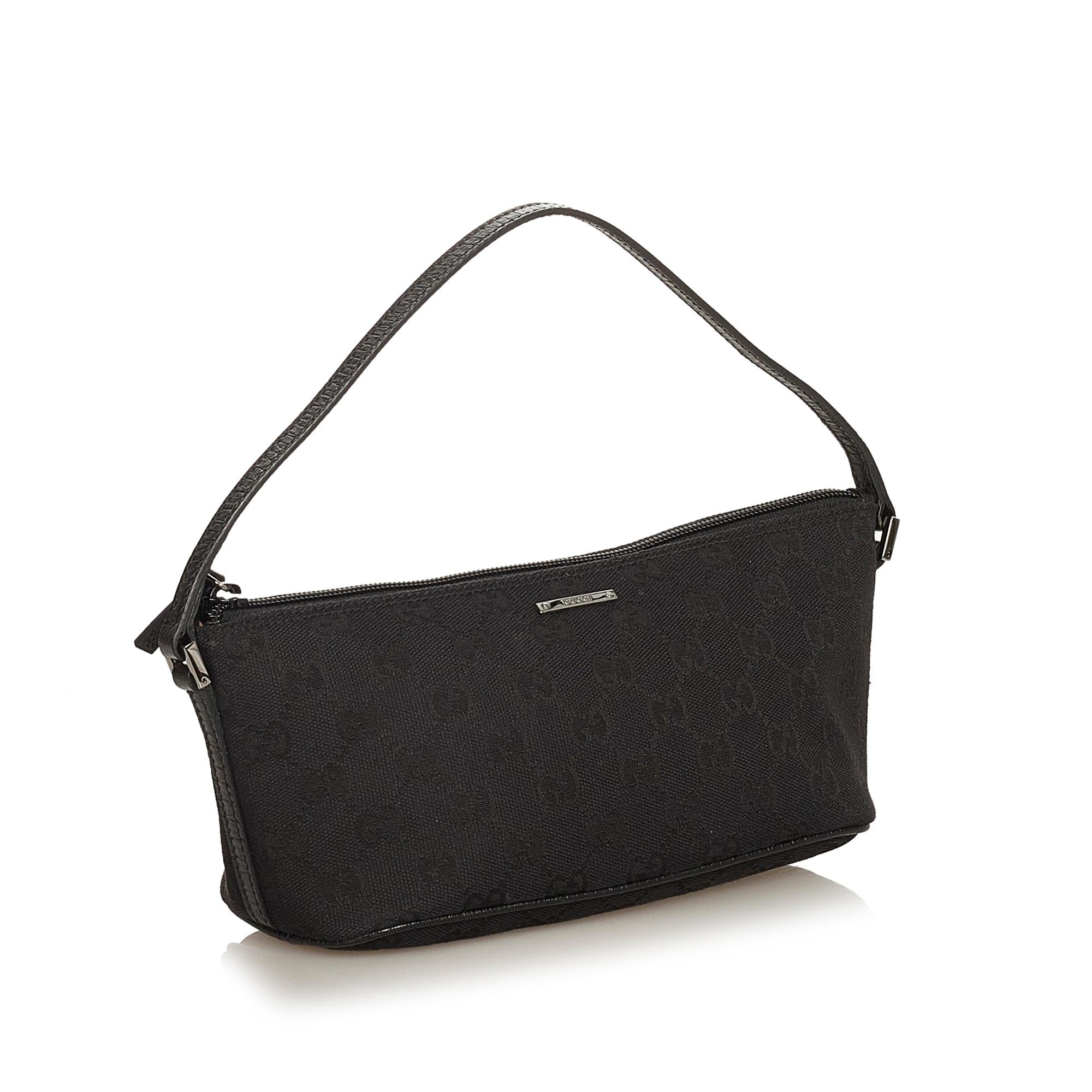 Gucci GG Canvas Boat Baguette (SHG-36577)