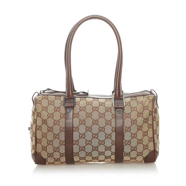 Gucci GG Canvas Boston Bag (SHG-33086) – LuxeDH