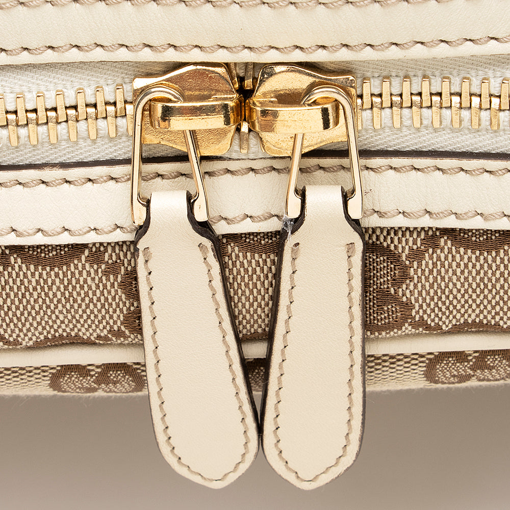 Gucci GG Canvas Britt Satchel (SHF-19241)