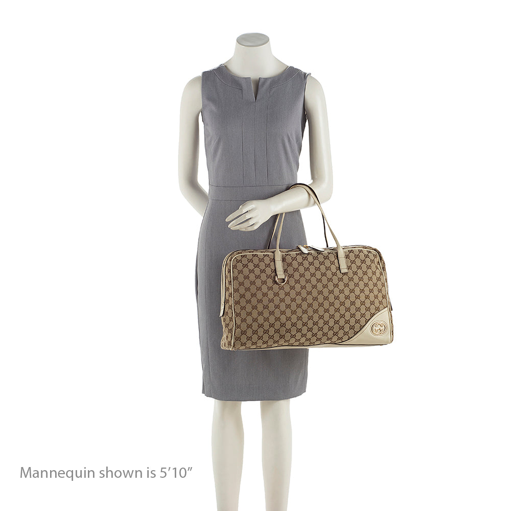 Gucci GG Canvas Britt Satchel (SHF-19241)