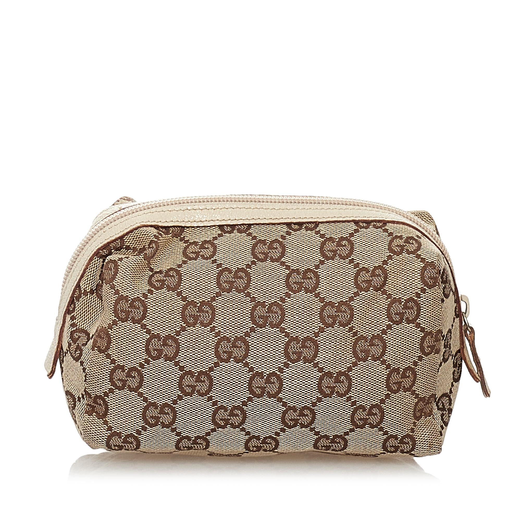 Gucci GG Canvas Cosmetic Pouch (SHG-32649)