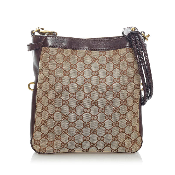 Gucci GG Canvas Crossbody Bag (SHG-33130) – LuxeDH
