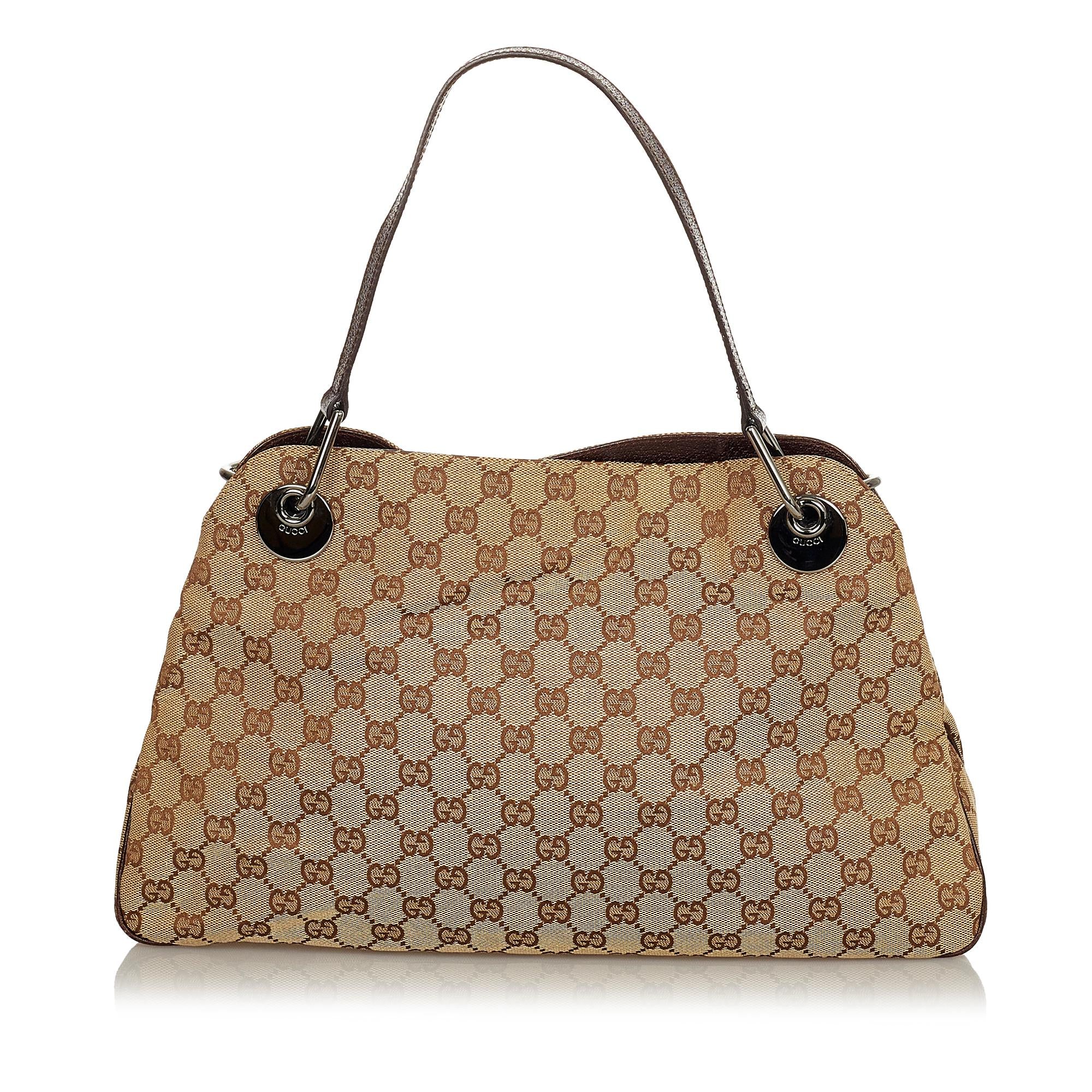 Gucci GG Canvas Eclipse Shoulder Bag (SHG-24502)