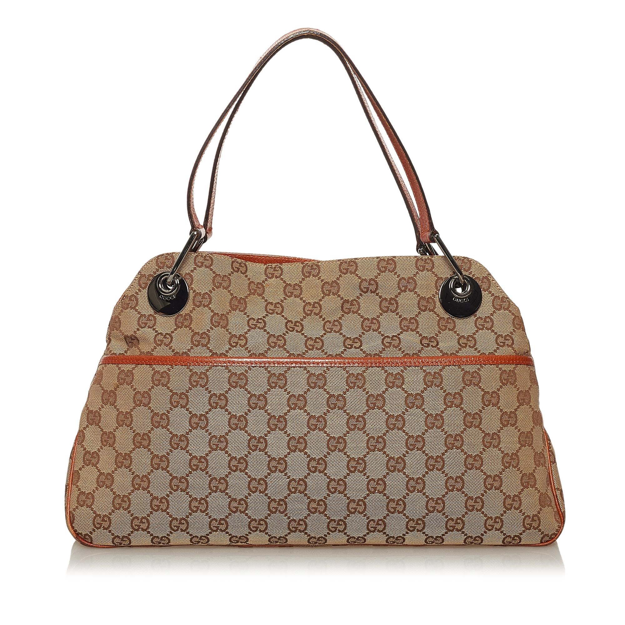 Gucci GG Canvas Eclipse Shoulder Bag (SHG-29205)