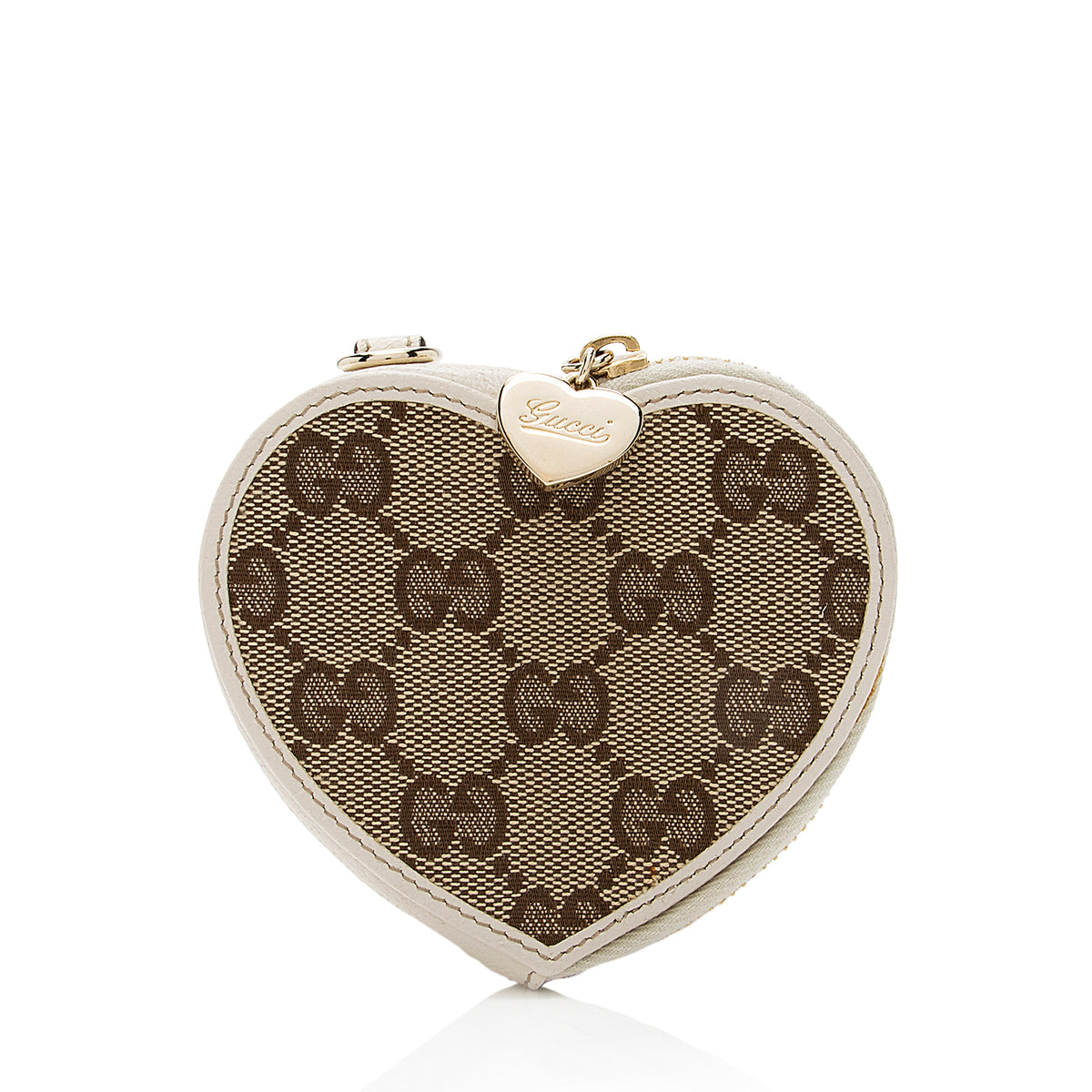 GUCCI Monogram Upcycled Custom Beige & Brown Heart Hair Tie in Resin, COA. NWOT Gucci Scrunchie - Etsy main image 2