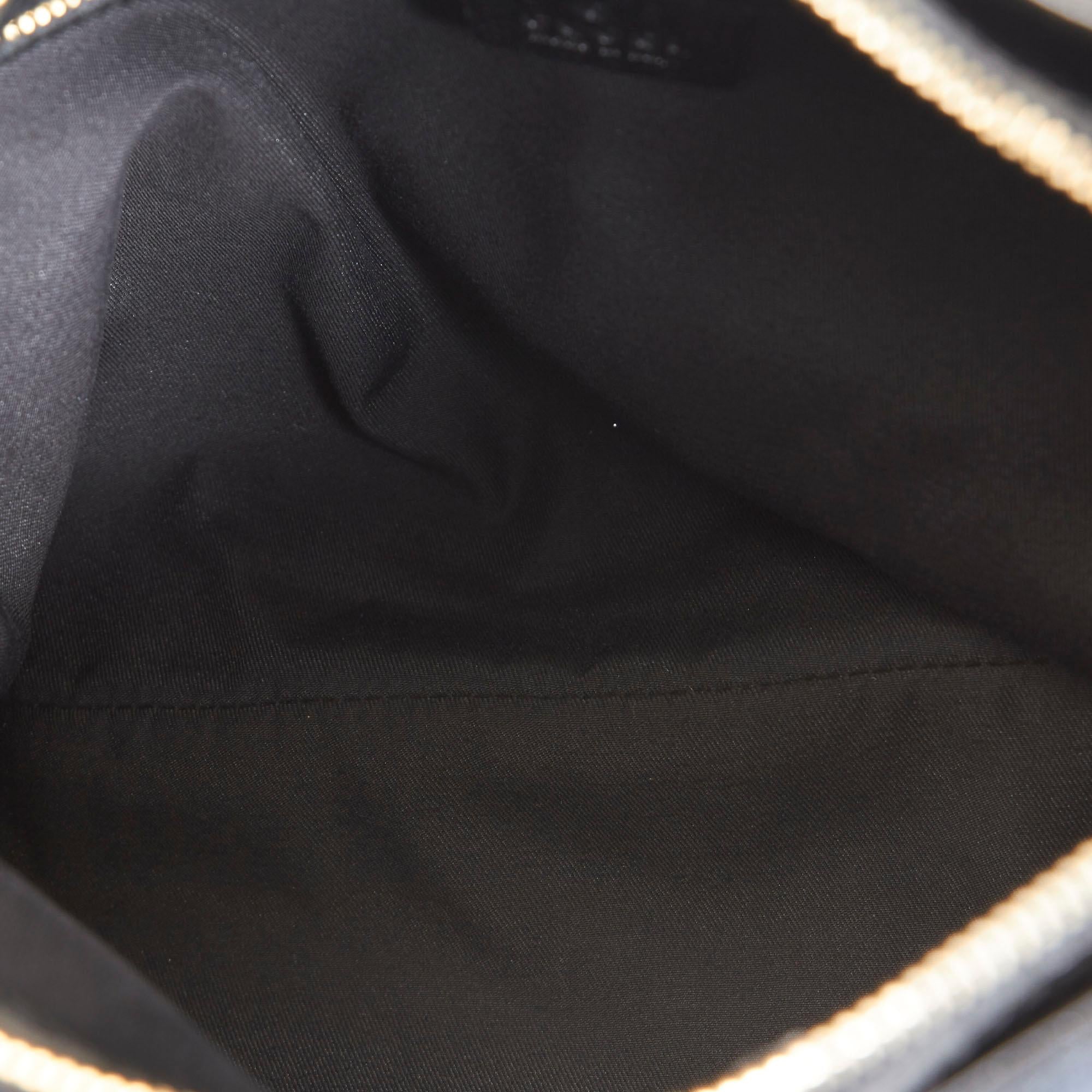 Gucci GG Canvas Horsebit Creole Shoulder Bag (SHG-32128)