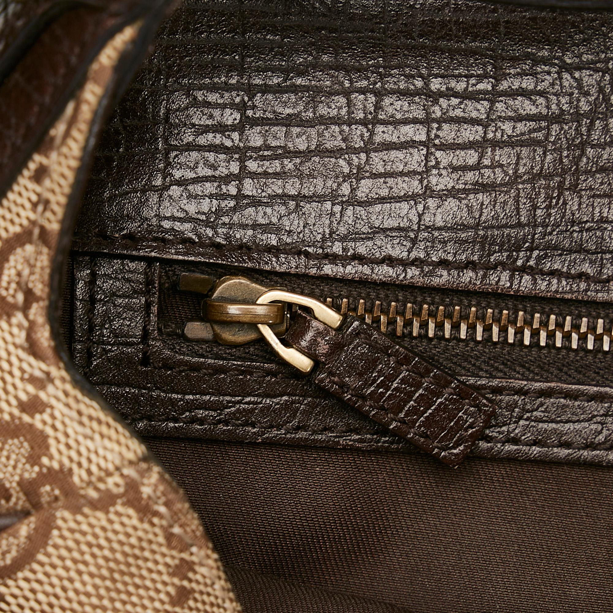 Gucci GG Canvas Horsebit Shoulder Bag (SHG-cAREcT)