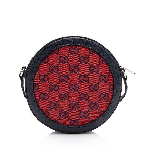 Gucci GG Canvas Interlocking G Patch Round Shoulder Bag (SHF-23569) – LuxeDH
