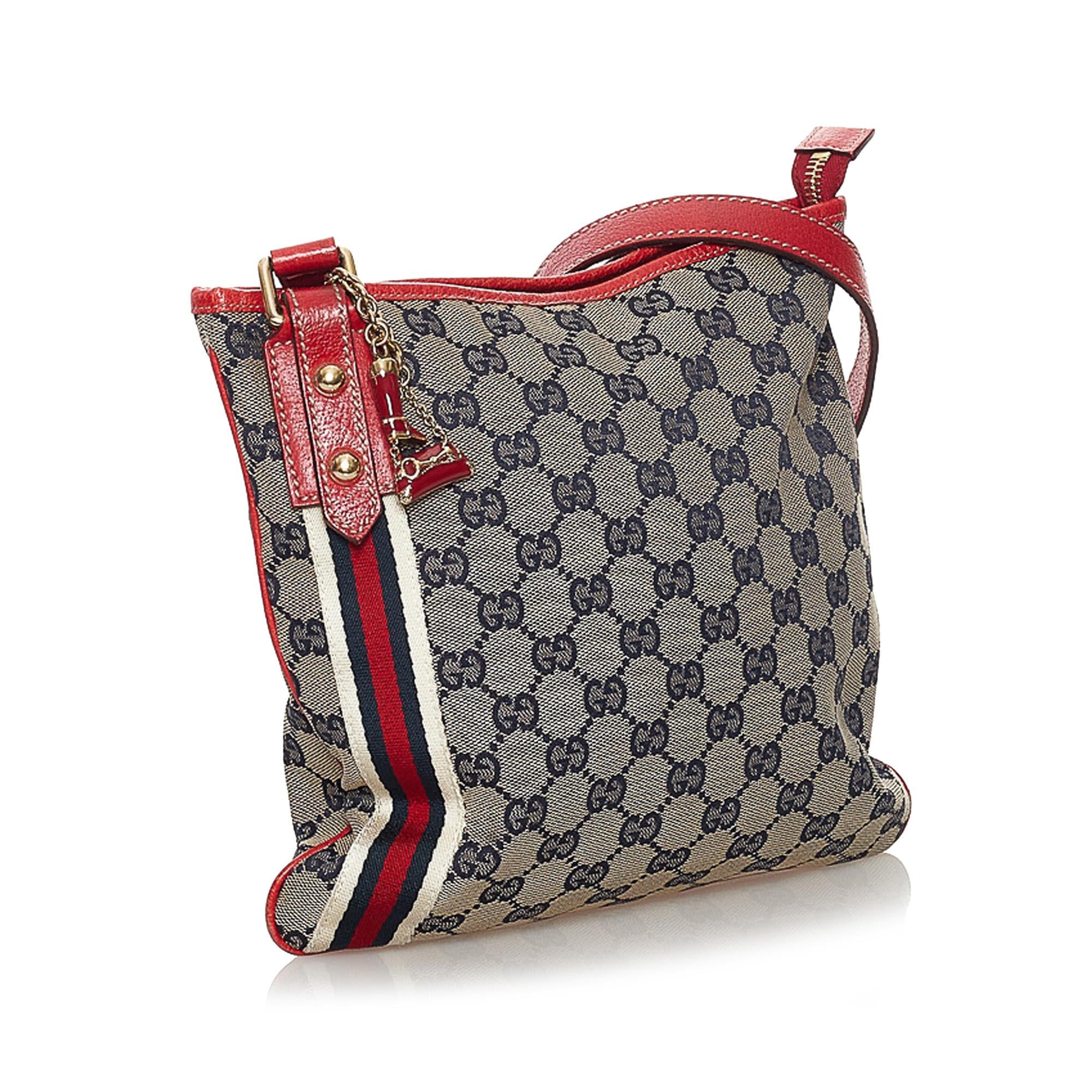 Gucci GG Canvas Jolicoeur Crossbody Bag (SHG-33379)