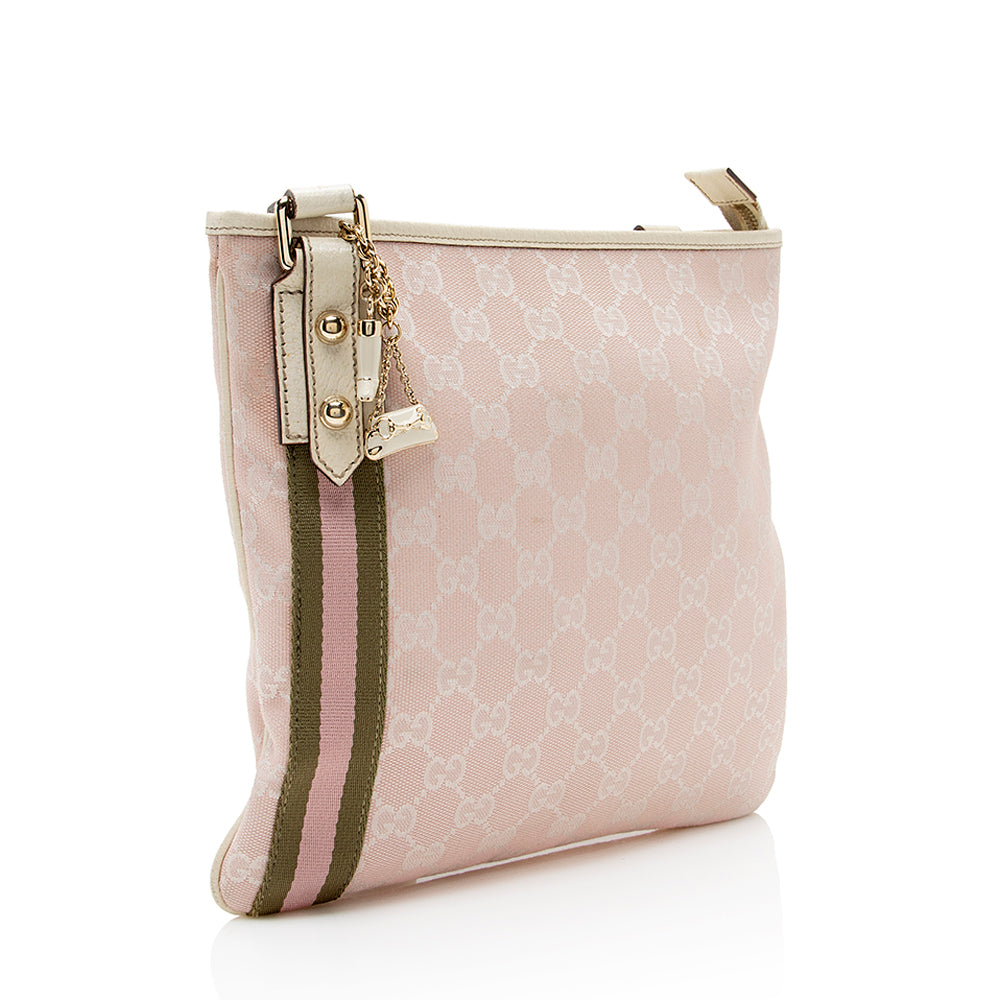 Gucci GG Canvas Jolicoeur Messenger Bag (SHF-20707)