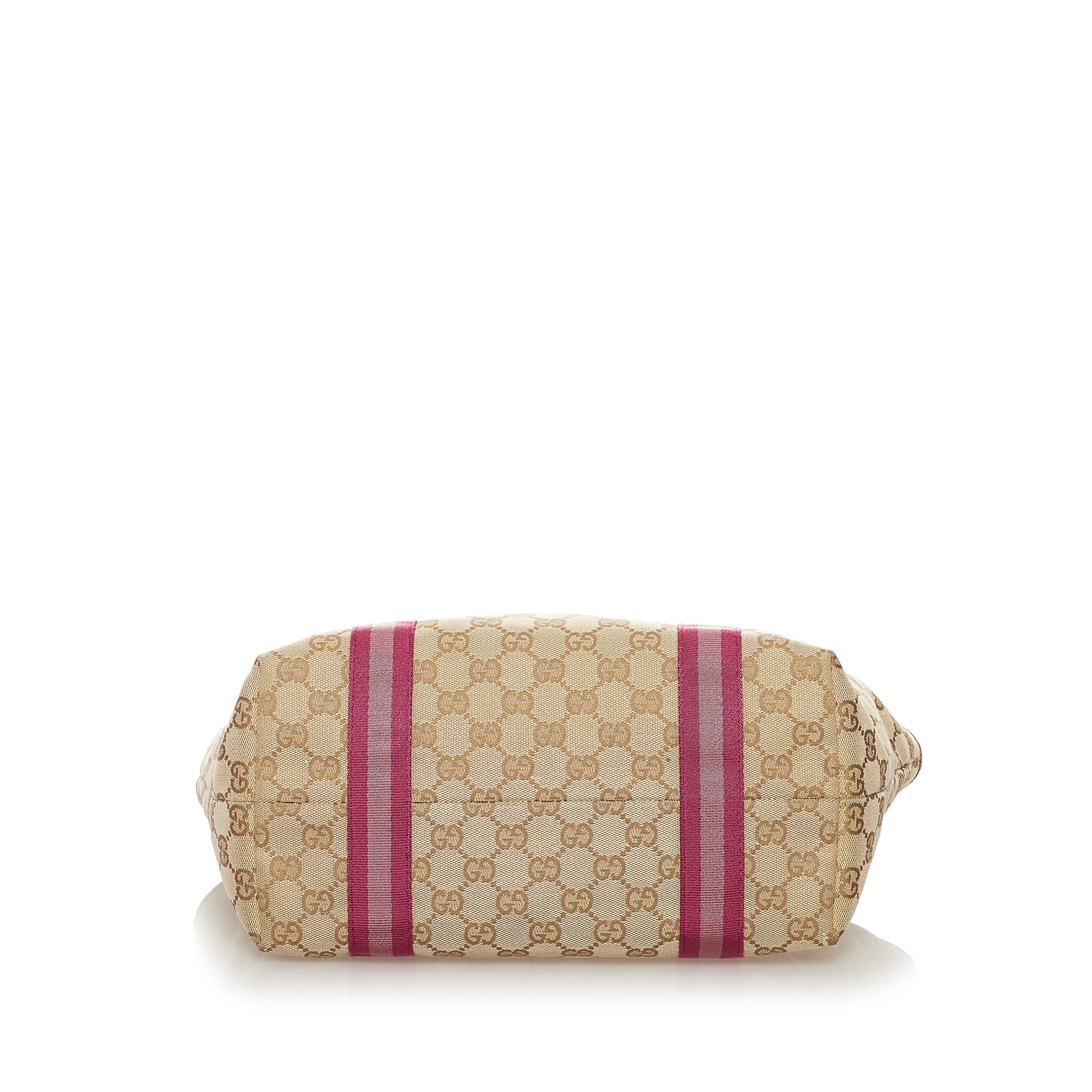 Gucci GG Canvas Jolicoeur Tote Bag (SHG-32700)