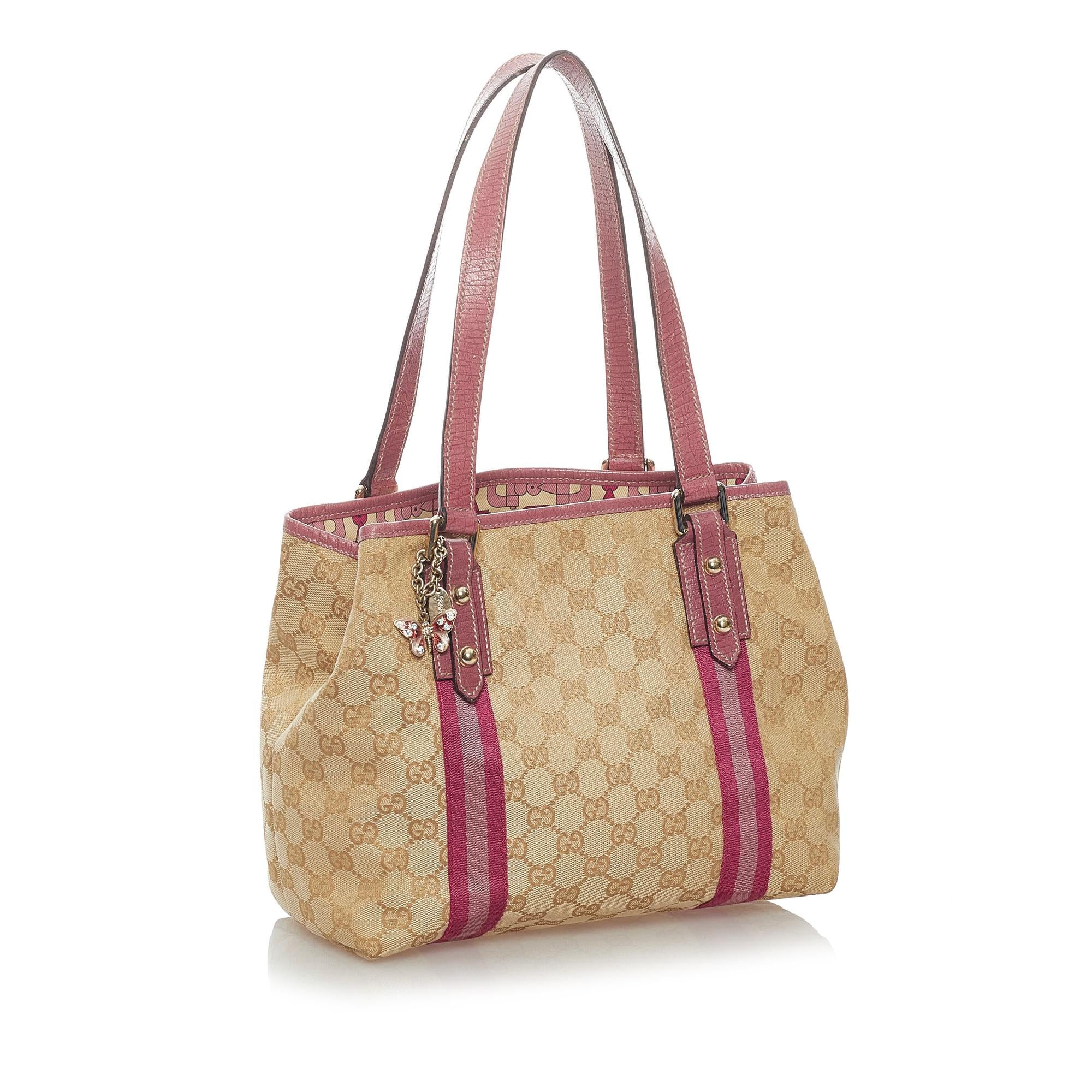 Gucci GG Canvas Jolicoeur Tote Bag (SHG-34727)