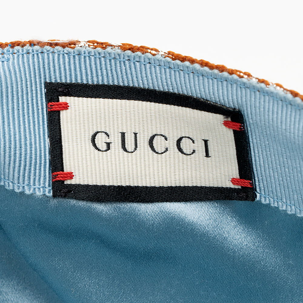 Gucci GG Canvas Lame Baseball Hat - Size XL (SHF-19082)