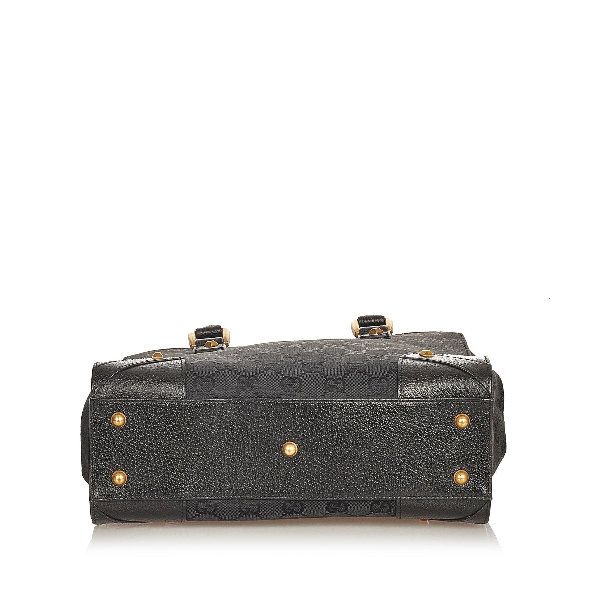 Gucci GG Canvas Nailhead Handbag (SHG-25921)