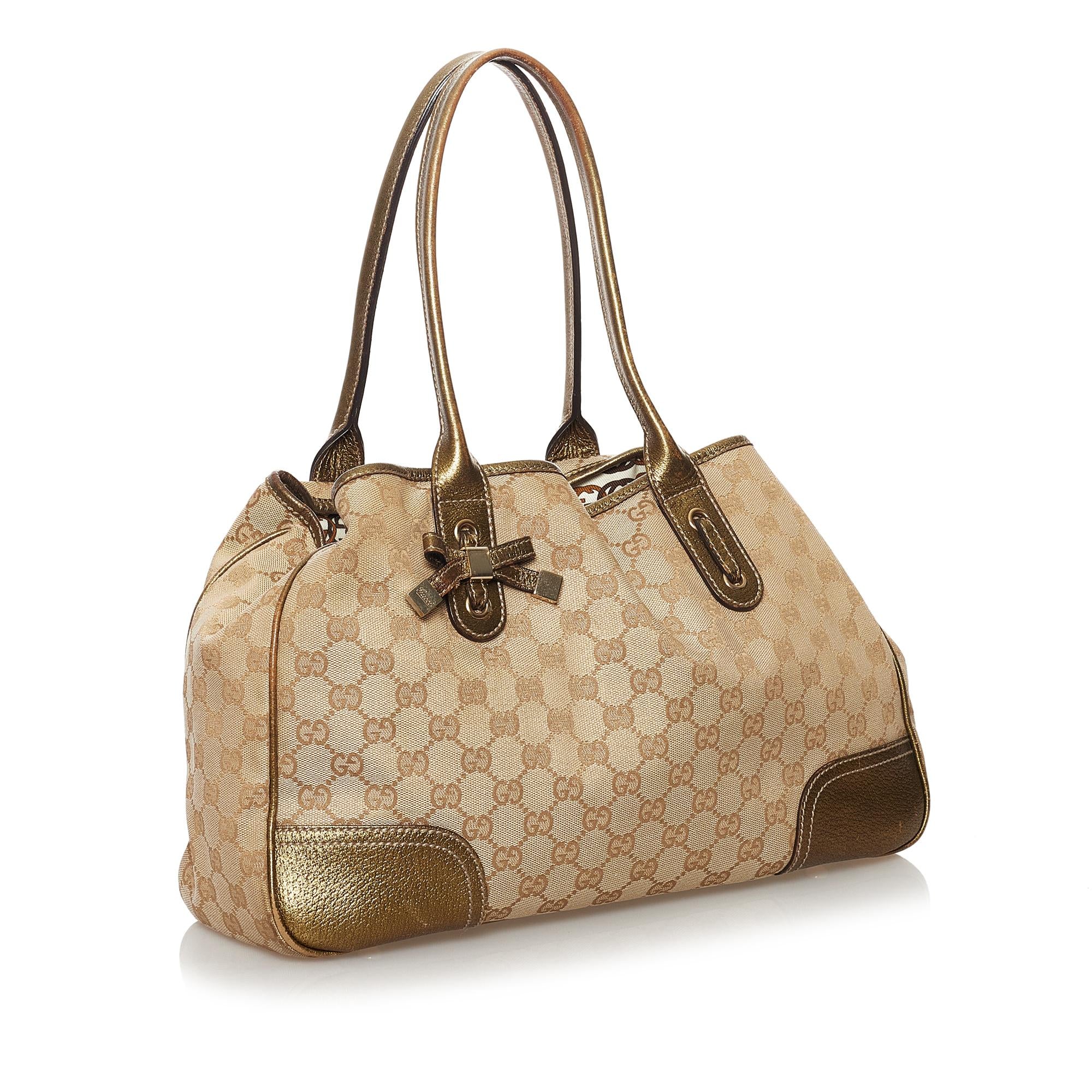 Gucci GG Canvas Princy Tote Bag (SHG-32534)
