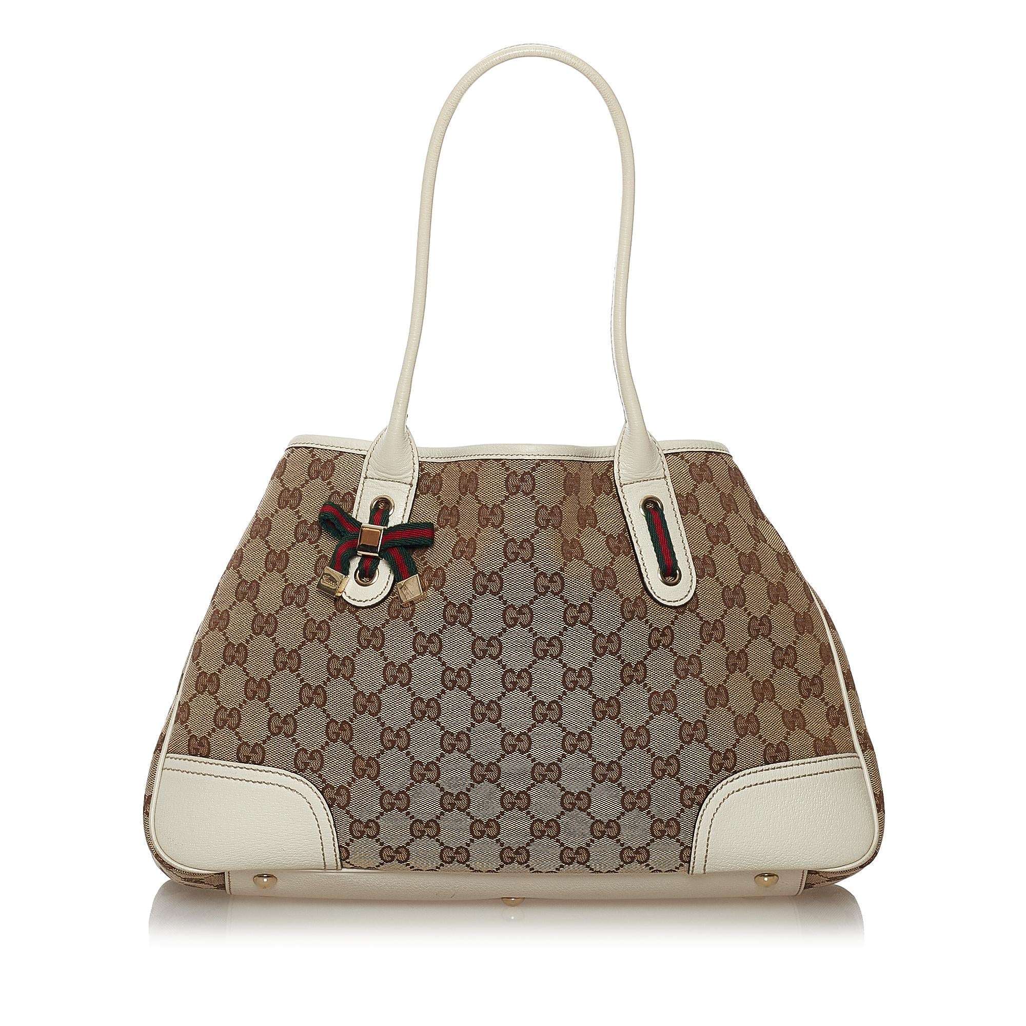 Gucci GG Canvas Princy Tote Bag (SHG-32820)