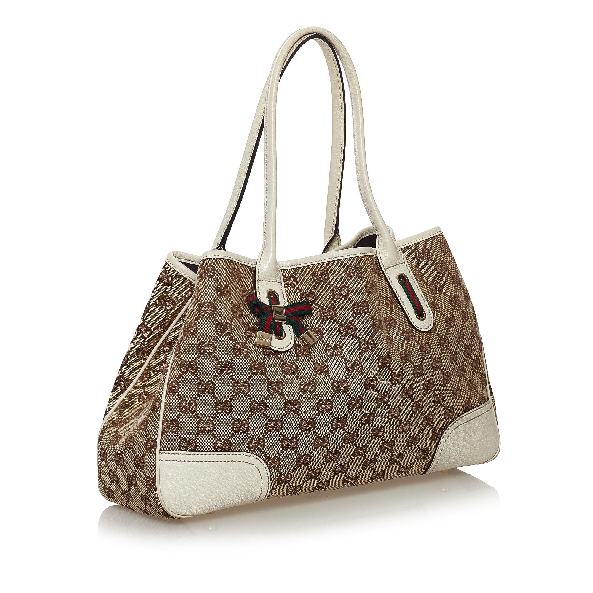 Gucci GG Canvas Princy Tote Bag (SHG-32820)