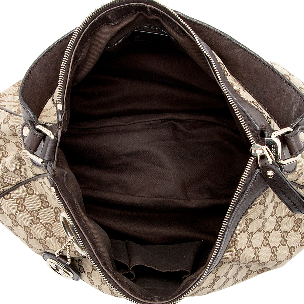 Gucci GG Canvas Sukey Hobo (SHF-18123)