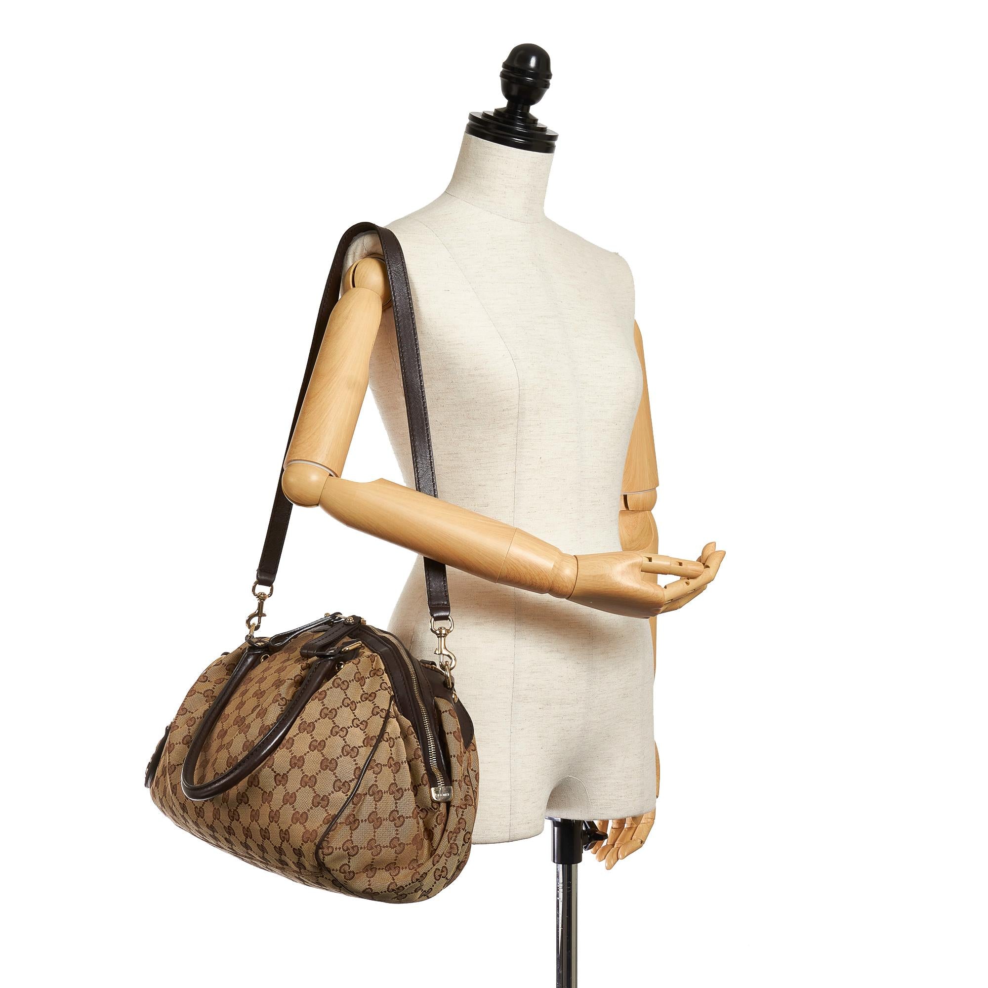 Gucci GG Canvas Sukey Satchel (SHG-28361)