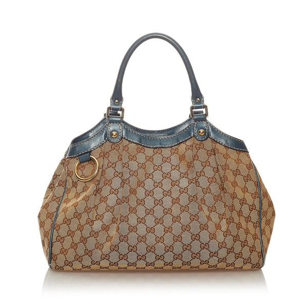 Gucci GG Canvas Sukey Tote Bag (SHG-27548)