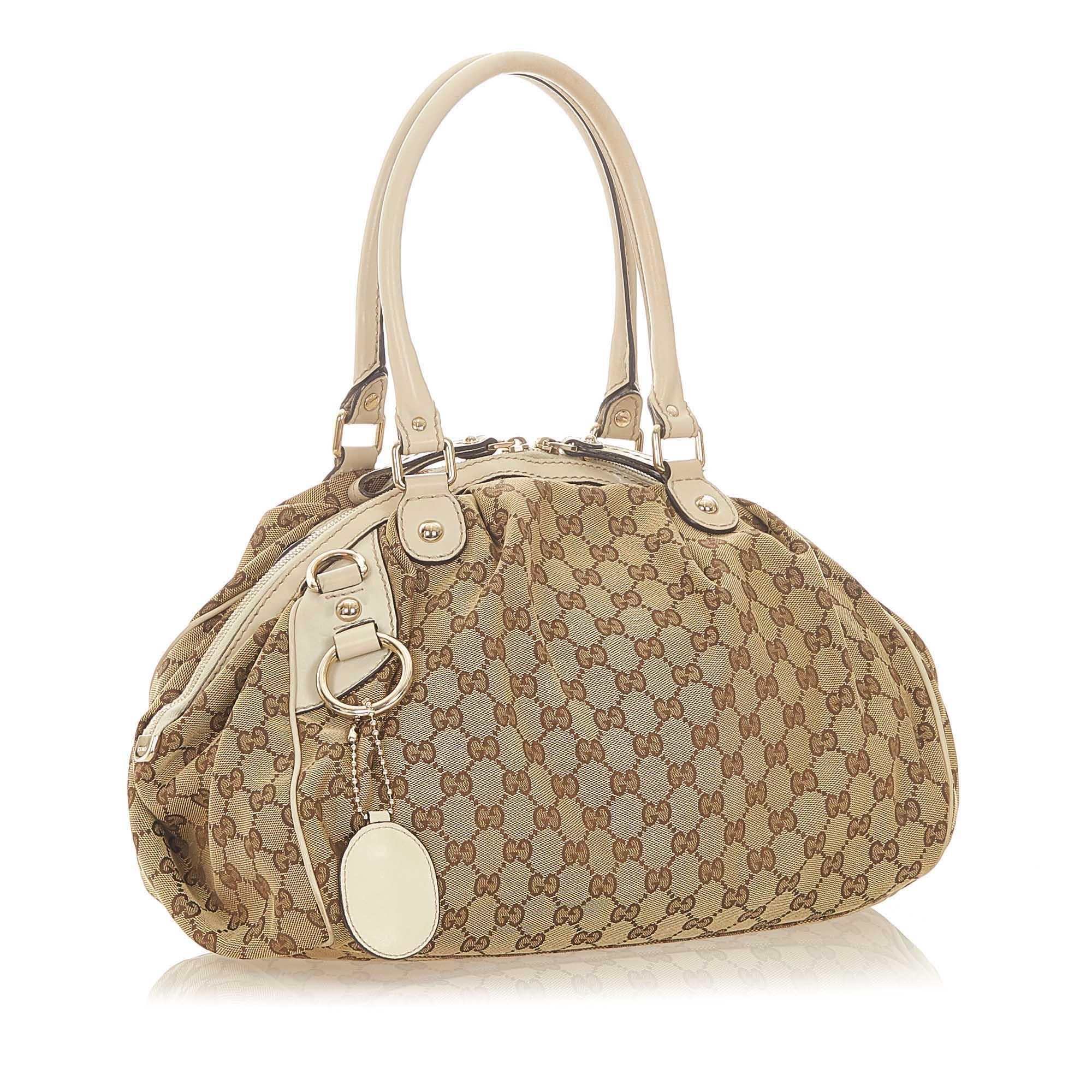 Gucci GG Canvas Sukey Tote Bag (SHG-32157)