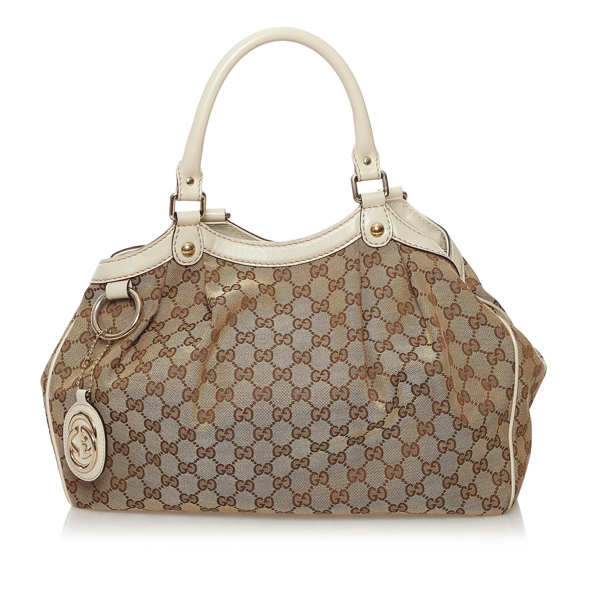 Gucci GG Canvas Sukey Tote Bag (SHG-32722)