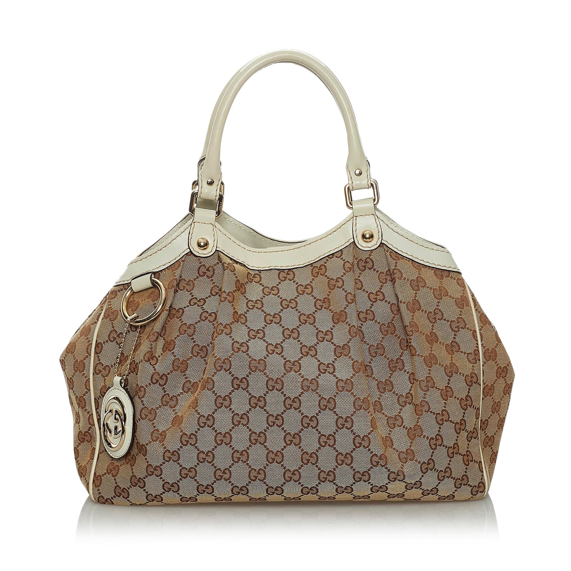 Gucci GG Canvas Sukey Tote Bag (SHG-33951)