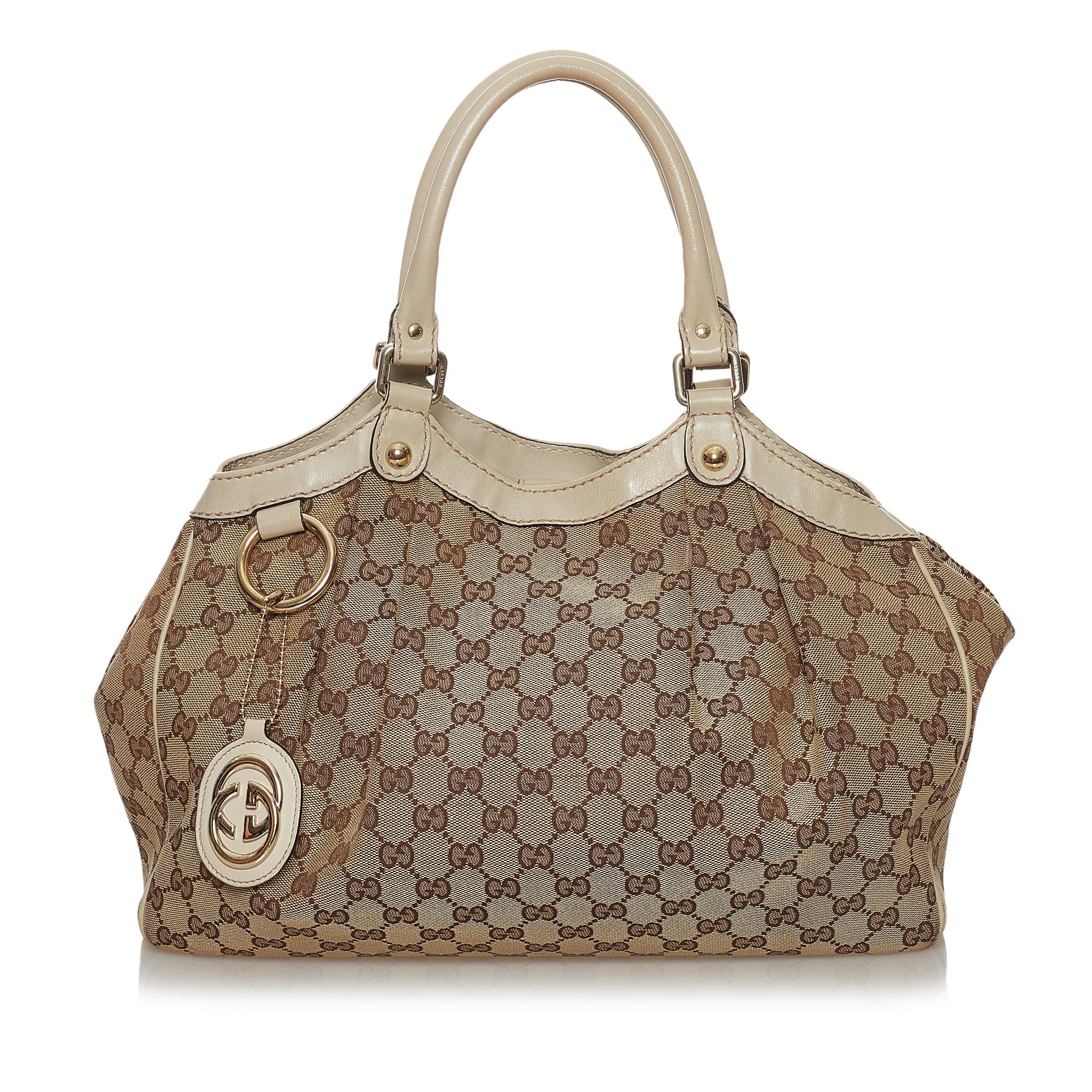 Gucci GG Canvas Sukey Tote Bag (SHG-34717)