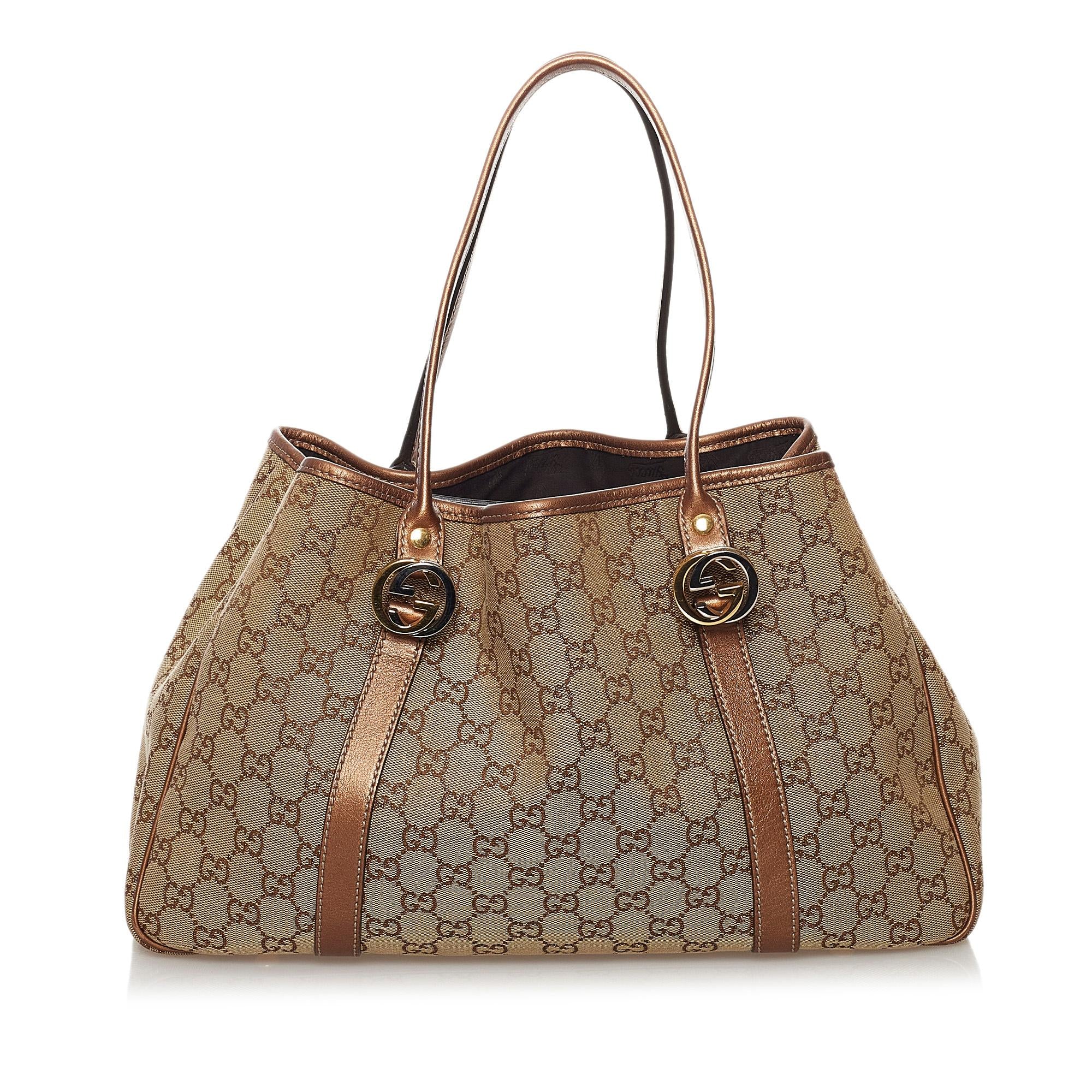 Gucci GG Canvas Twins Tote Bag (SHG-32529)
