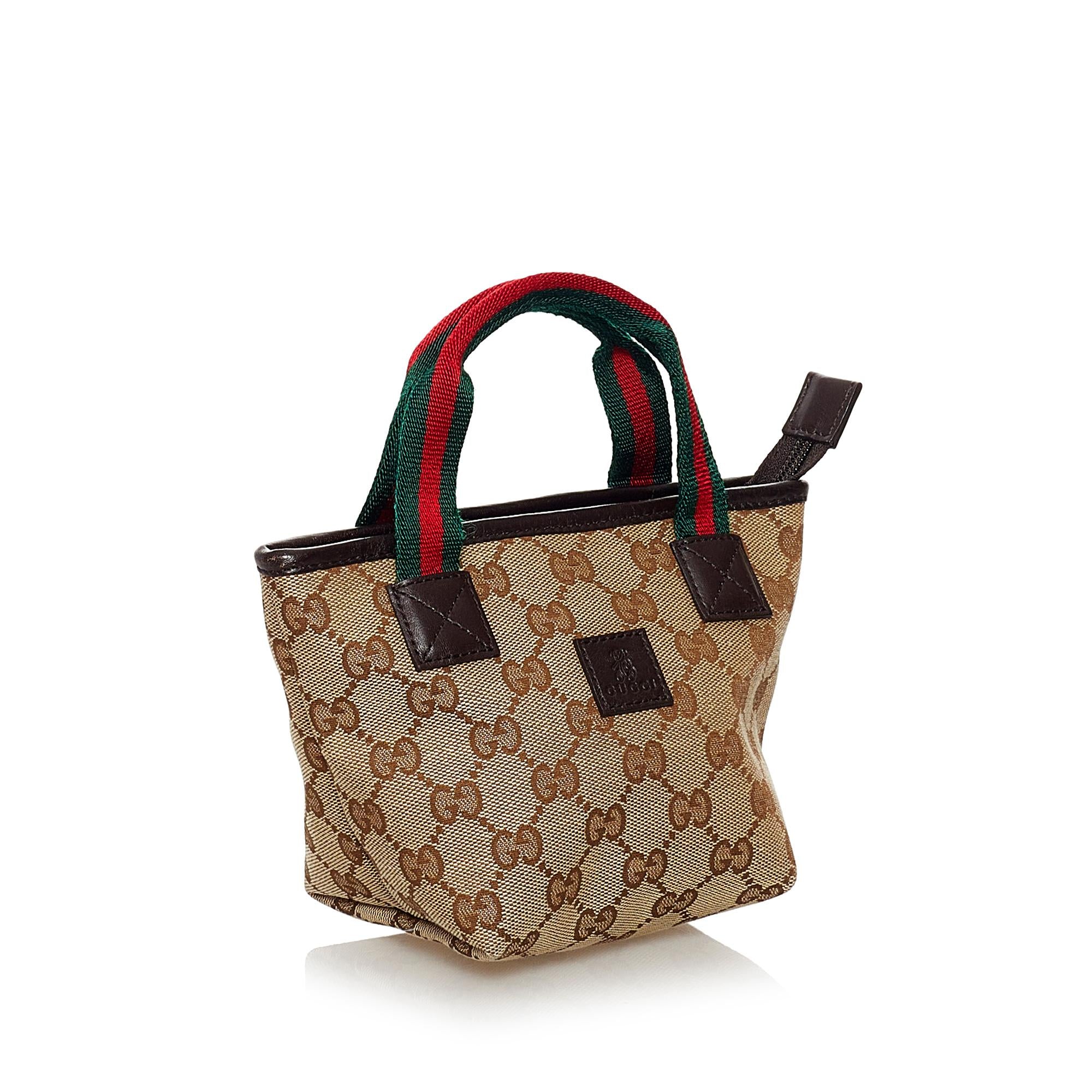 Gucci GG Canvas Web Handbag (SHG-32691)
