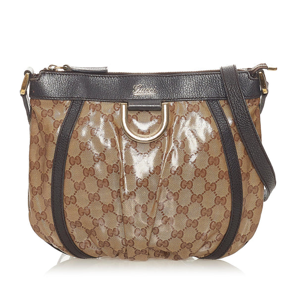 Gucci GG Crystal Abbey D-Ring Crossbody Bag (SHG-27543)