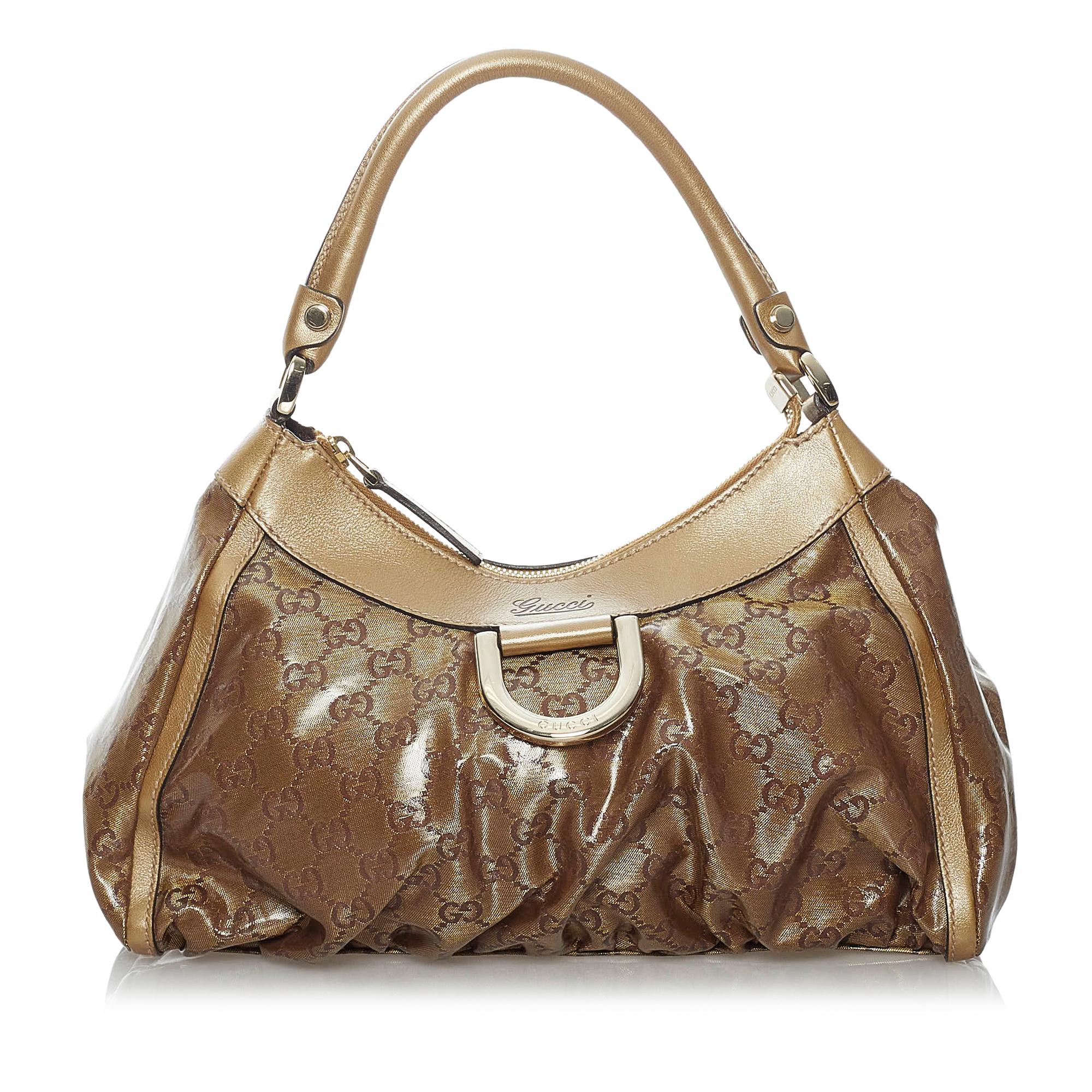 Gucci GG Crystal Abbey D-Ring Shoulder Bag (SHG-29525)