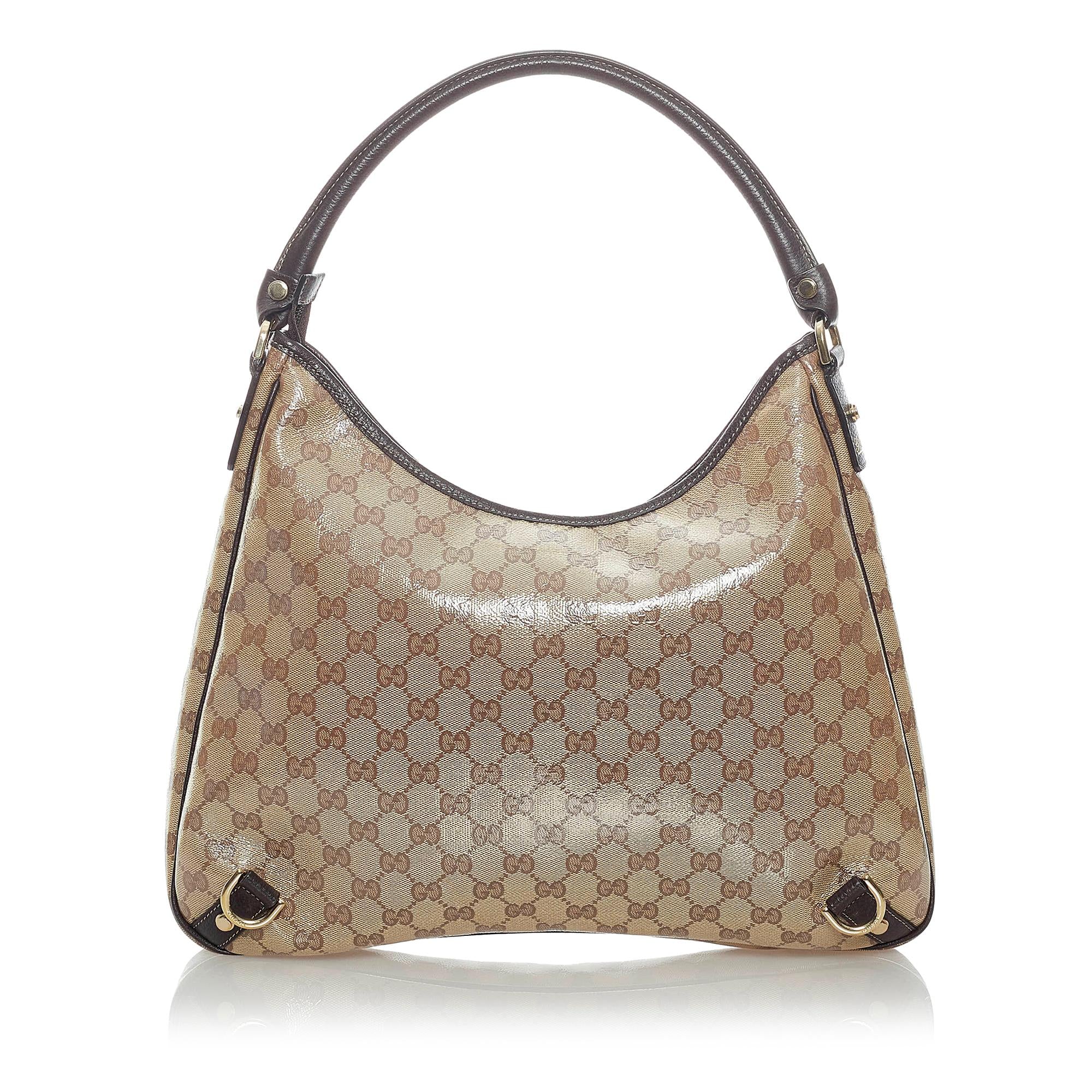 Gucci GG Crystal Abbey D Ring Shoulder Bag (SHG-32112)
