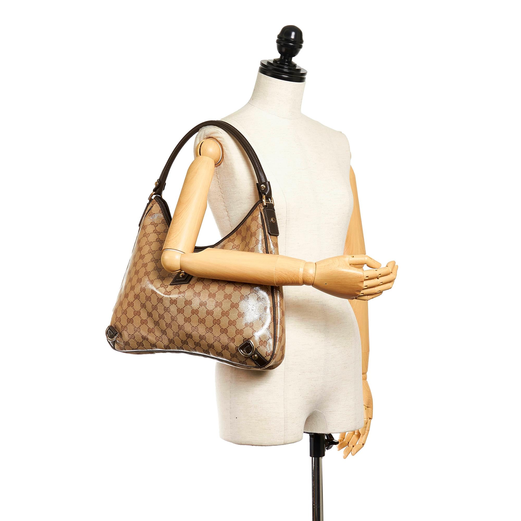 Gucci GG Crystal Abbey D Ring Shoulder Bag (SHG-32112)