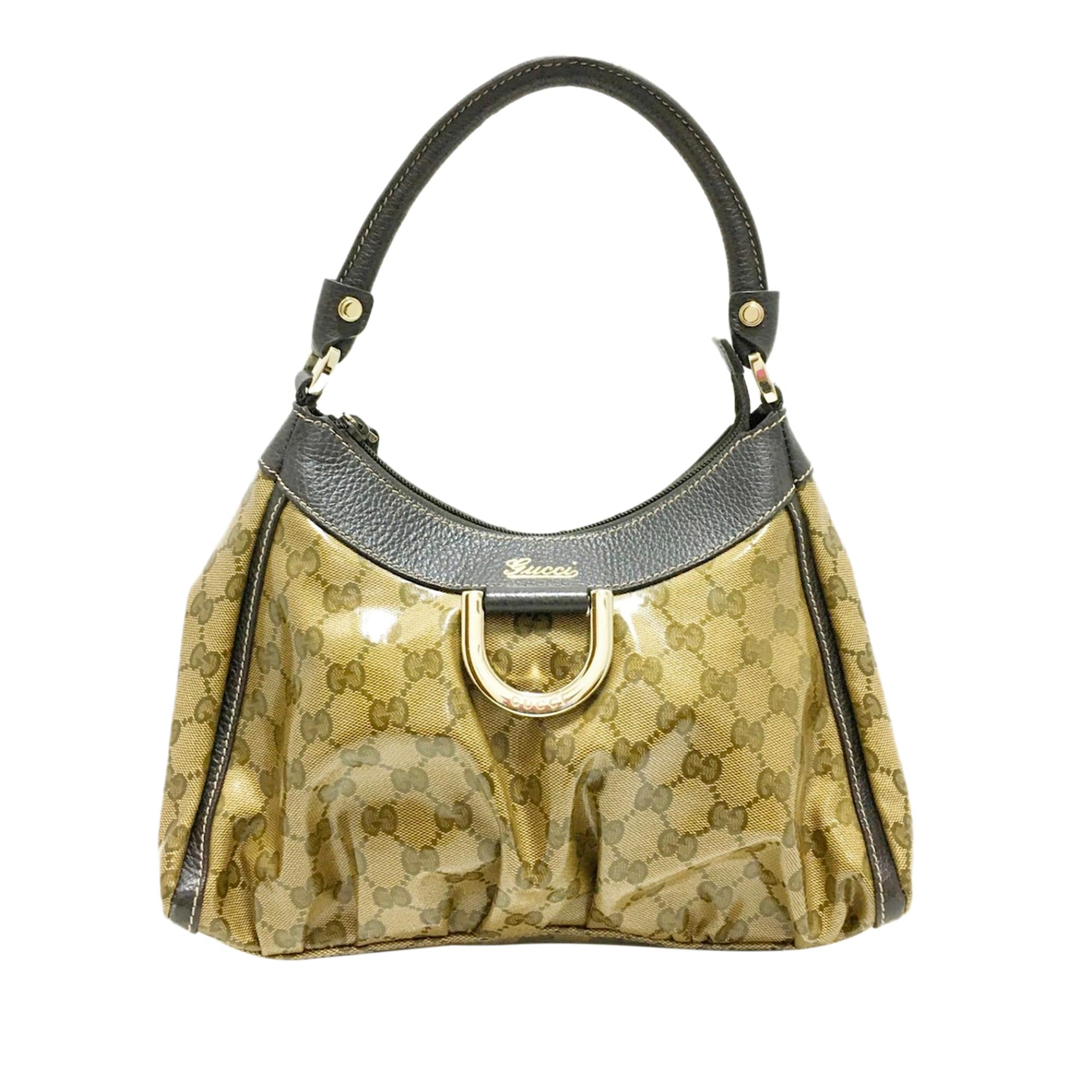 Gucci GG Crystal Abbey D-Ring Shoulder Bag (SHG-36149)