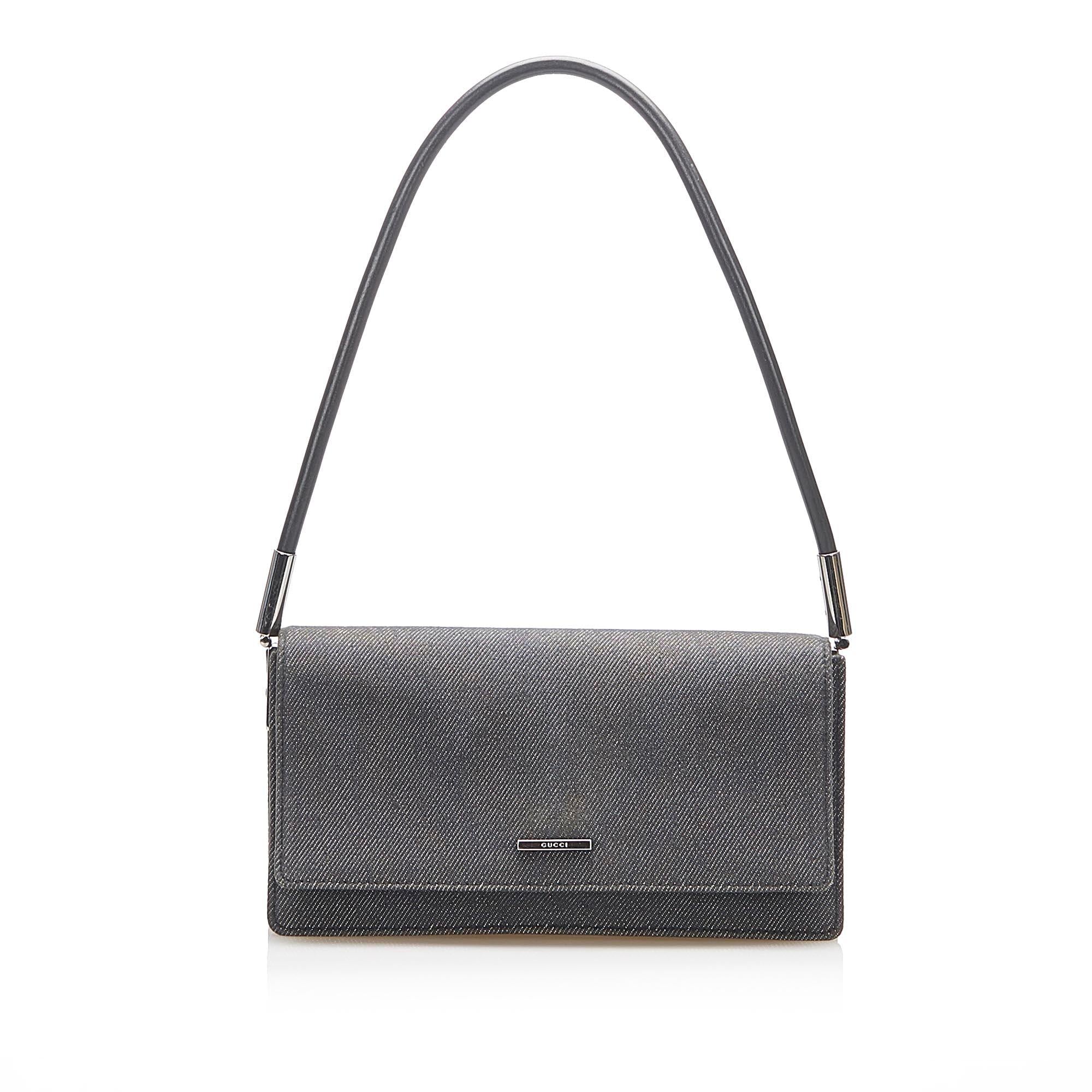 Gucci GG Denim Baguette (SHG-17915)