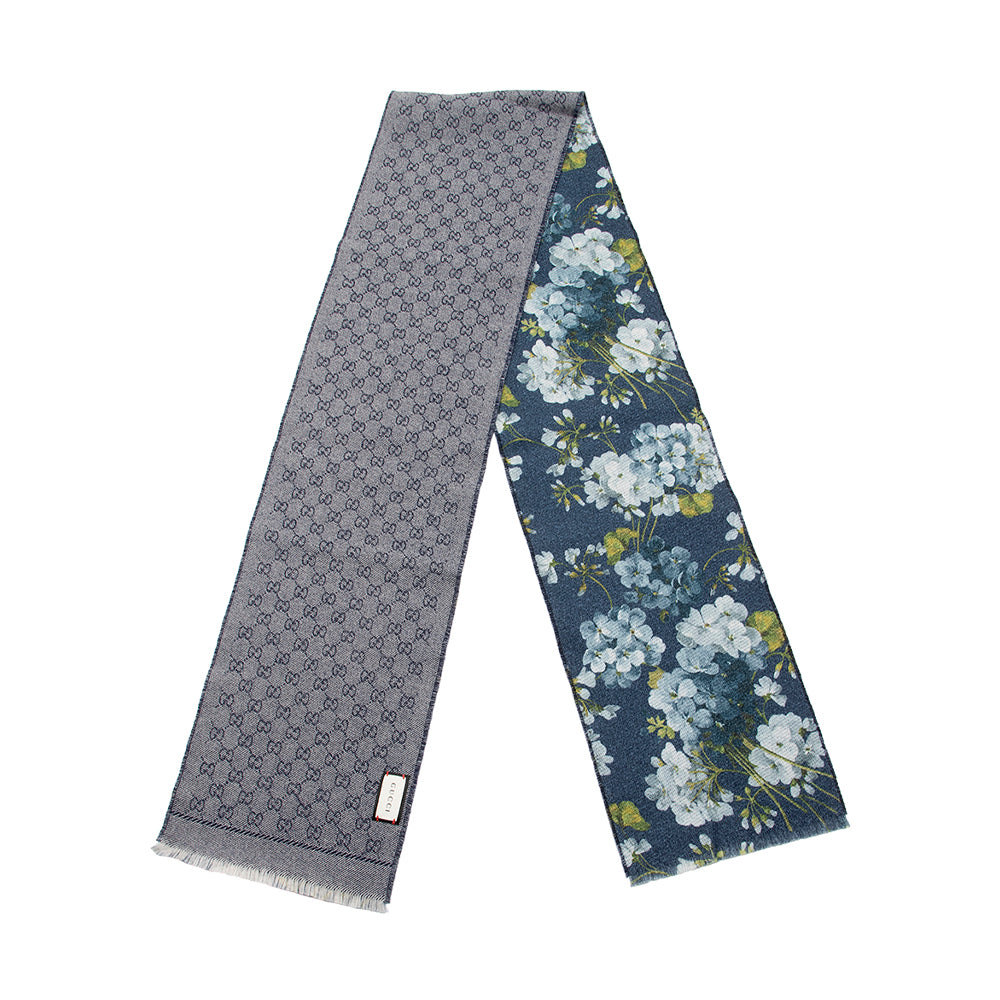 Gucci Wool GG Floral Scarf (SHF-18453)