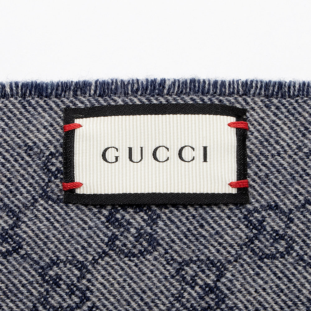 Gucci Wool GG Floral Scarf (SHF-18453)