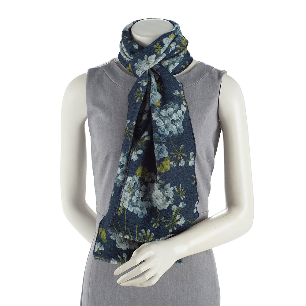 Gucci Wool GG Floral Scarf (SHF-18453)