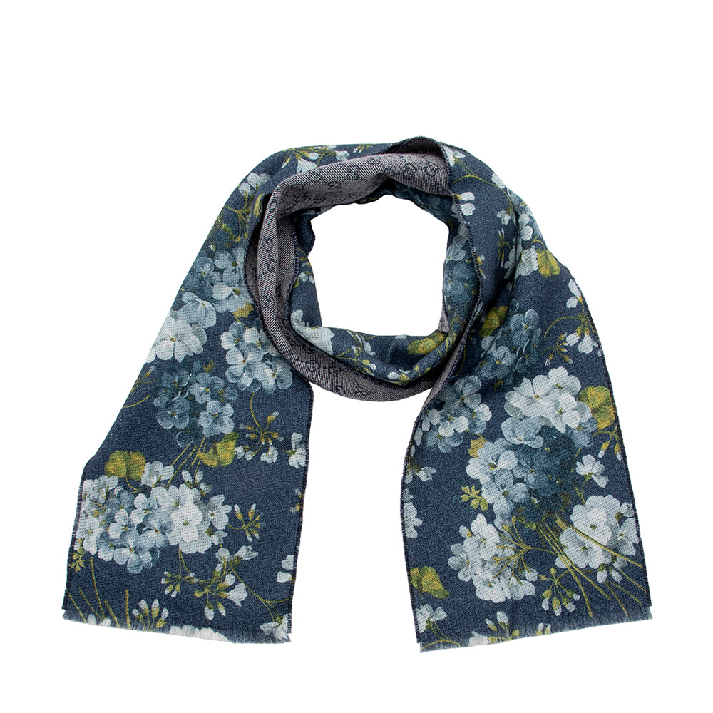Gucci Wool GG Floral Scarf (SHF-18453)